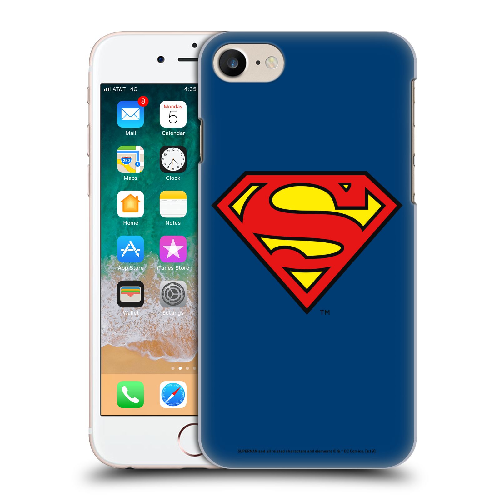 Pouzdro na mobil Apple Iphone 7/8 - HEAD CASE - DC komix Superman