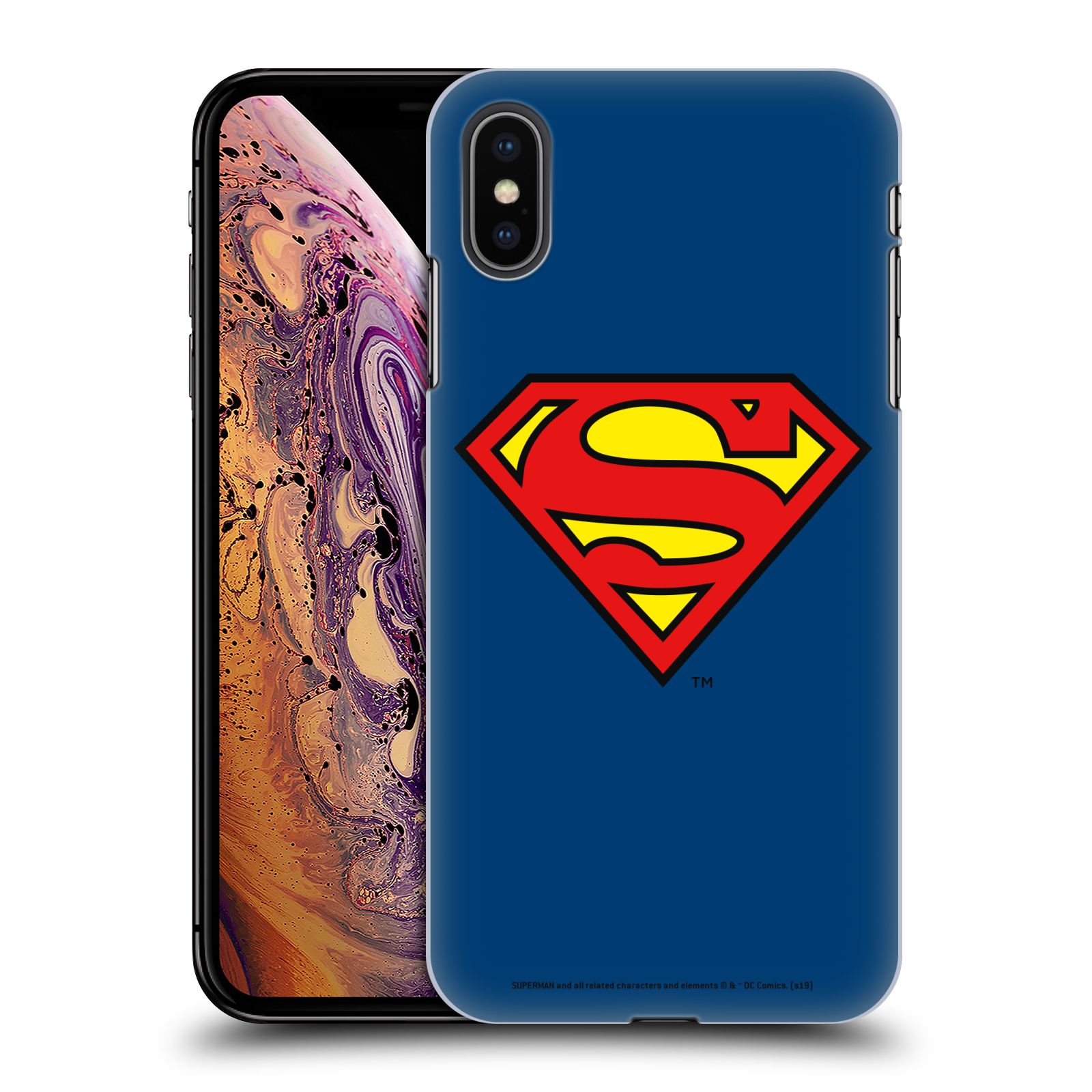 Pouzdro na mobil Apple Iphone XS MAX - HEAD CASE - DC komix Superman