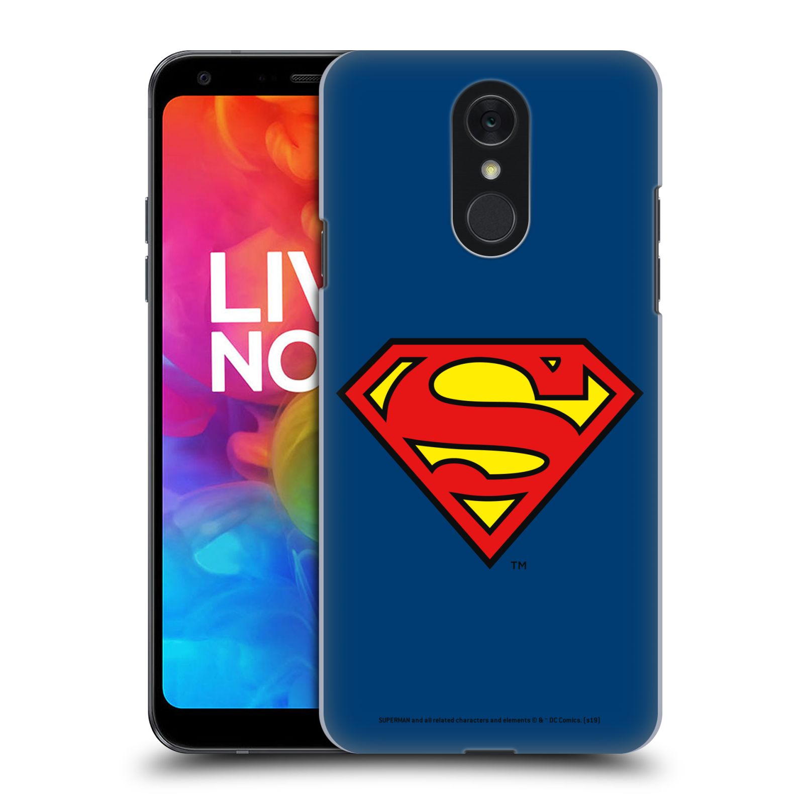 Pouzdro na mobil LG Q7 - HEAD CASE - DC komix Superman