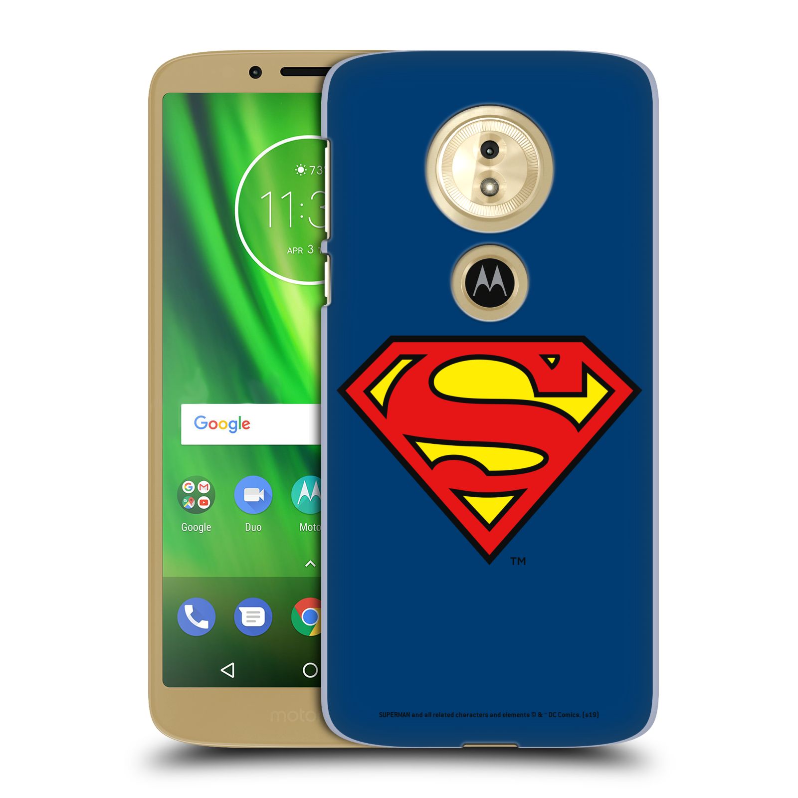 Pouzdro na mobil Motorola Moto E5 - HEAD CASE - DC komix Superman