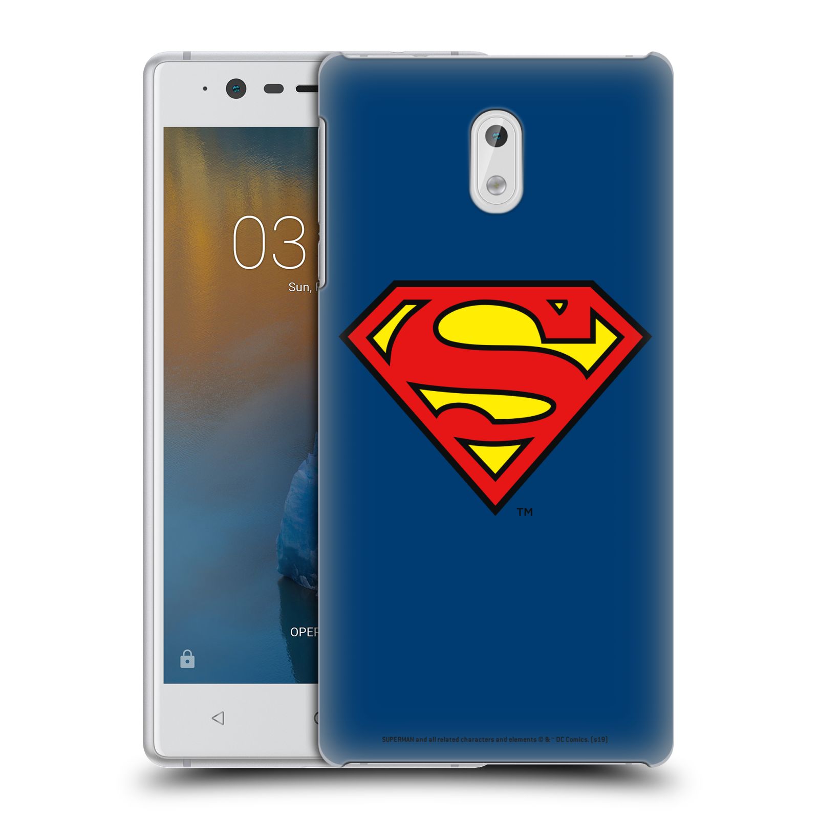 Pouzdro na mobil Nokia 3 - HEAD CASE - DC komix Superman