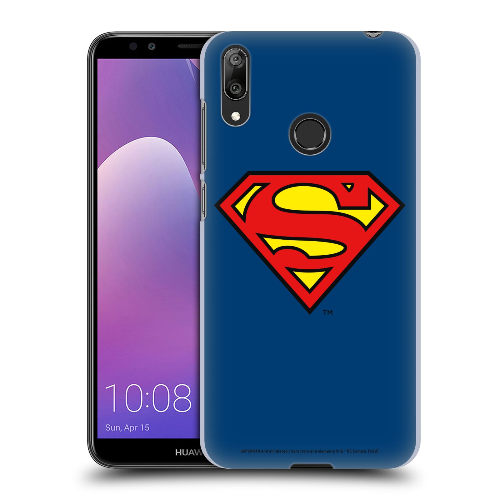 Pouzdro na mobil Huawei Y7 2019 - HEAD CASE - DC komix Superman
