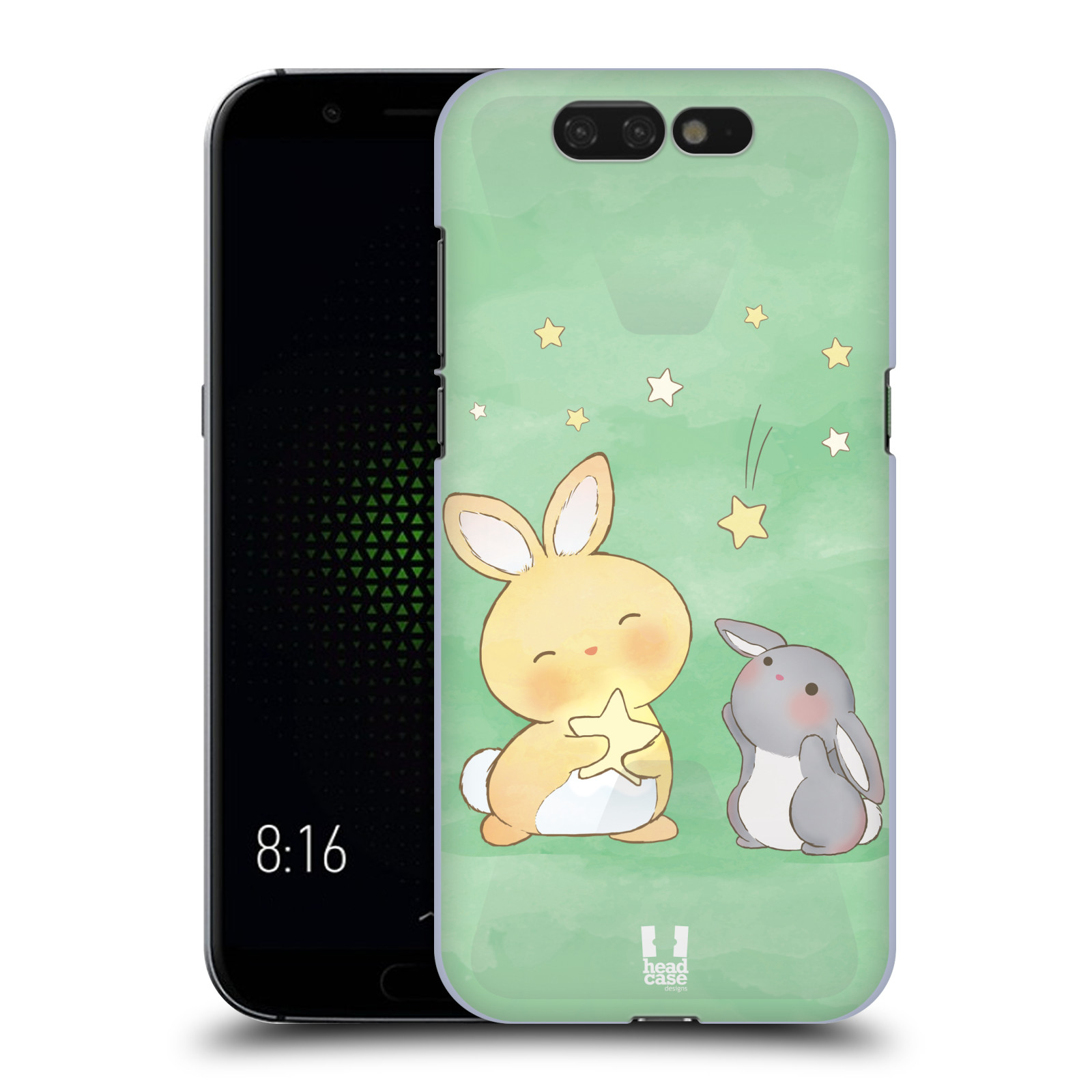 Zadní obal pro mobil Xiaomi Black Shark - HEAD CASE - Dva Zajíčci a hvězdy