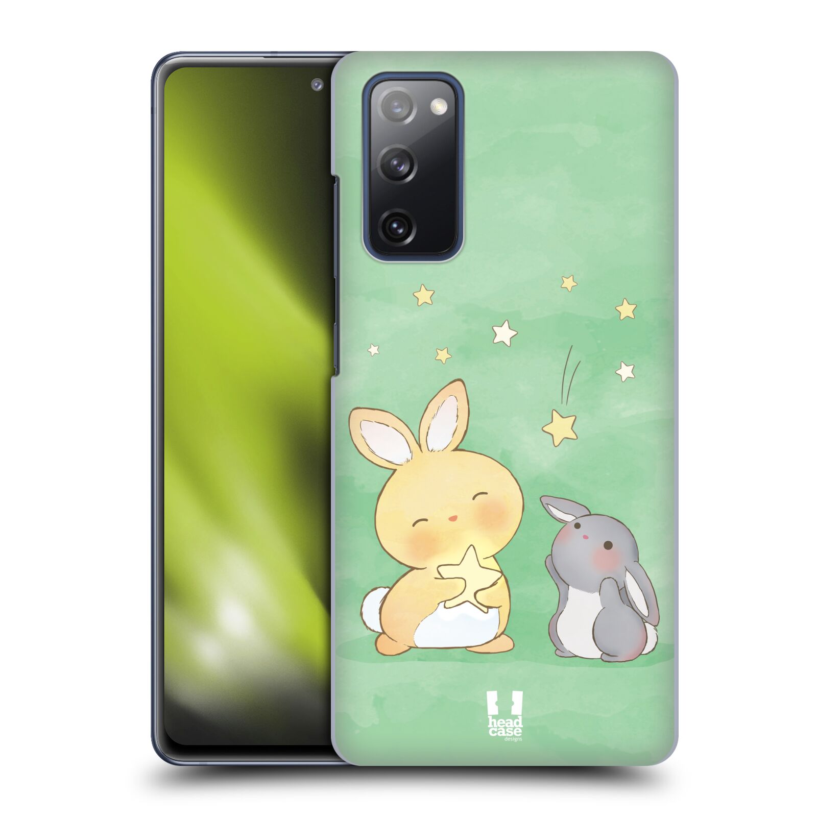 Zadní obal pro mobil Samsung Galaxy S20 FE / S20 FE 5G - HEAD CASE - Dva Zajíčci a hvězdy