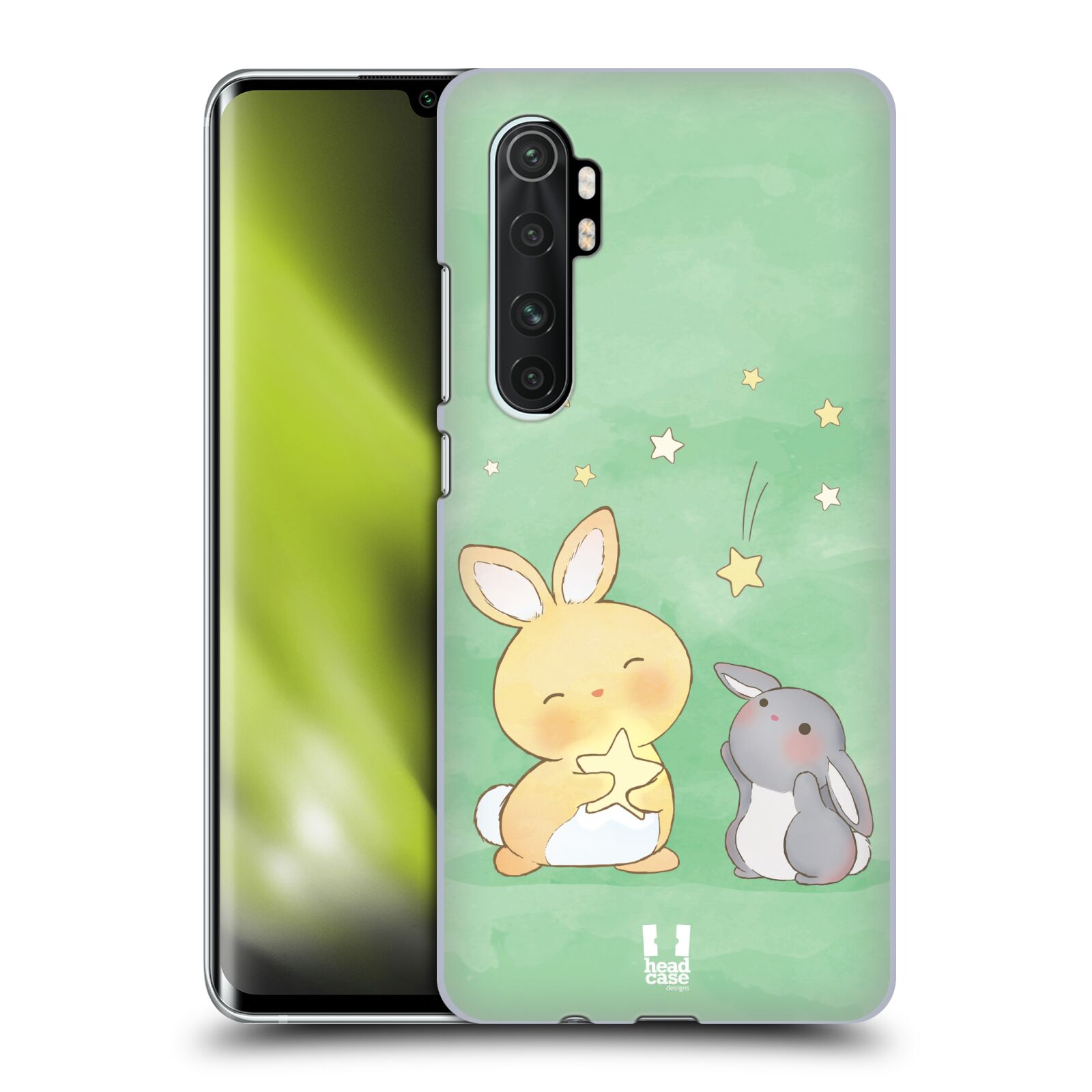 Zadní obal pro mobil Xiaomi Mi Note 10 LITE - HEAD CASE - Dva Zajíčci a hvězdy