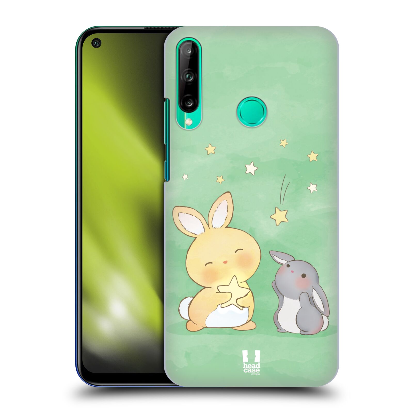 Zadní obal pro mobil Huawei P40 Lite E - HEAD CASE - Dva Zajíčci a hvězdy