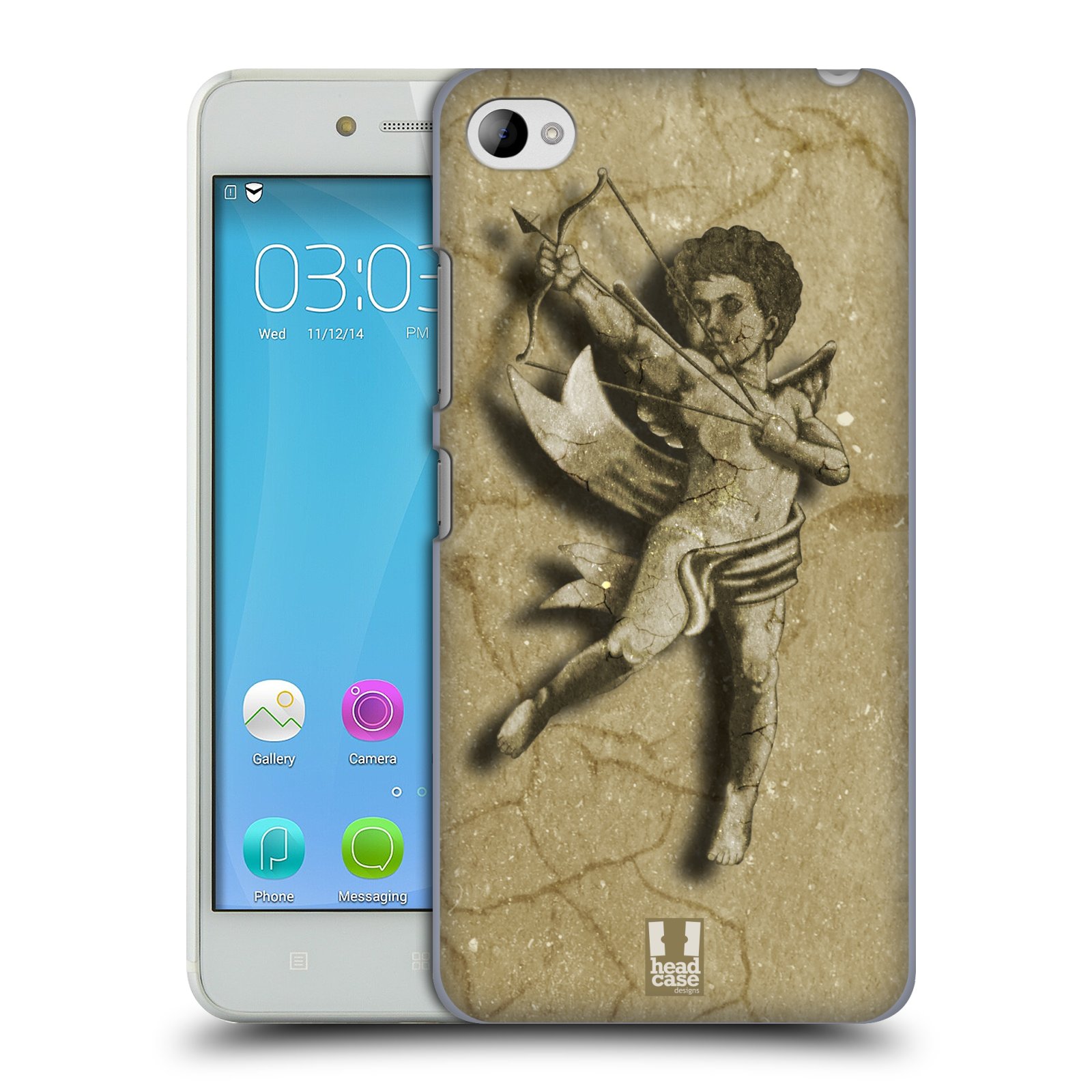 HEAD CASE pevný plastový obal na mobil LENOVO S90 vzor Andělé z kamene LANCELOT