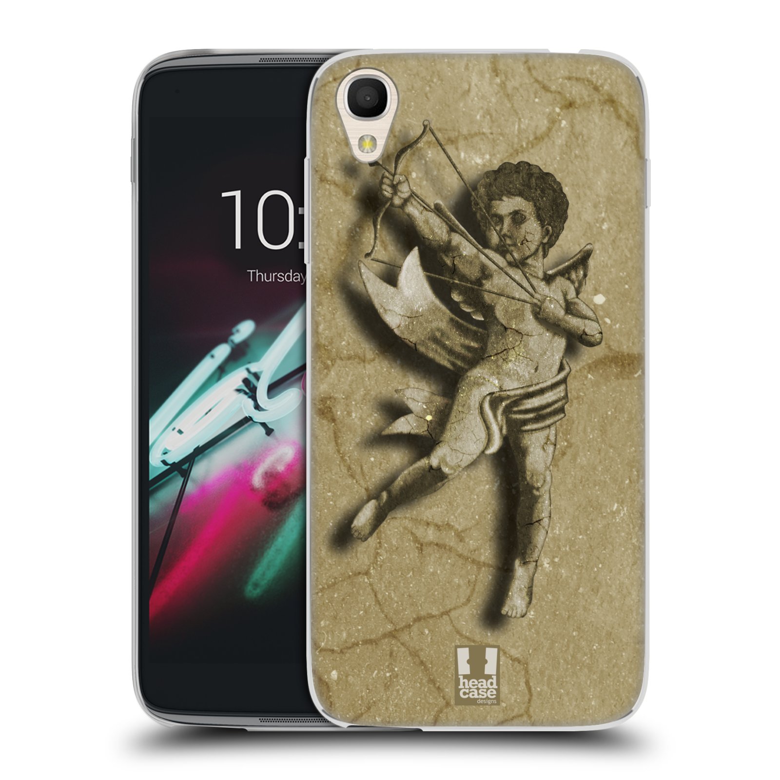 HEAD CASE silikonový obal na mobil Alcatel Idol 3 OT-6039Y (4.7) vzor Andělé z kamene LANCELOT