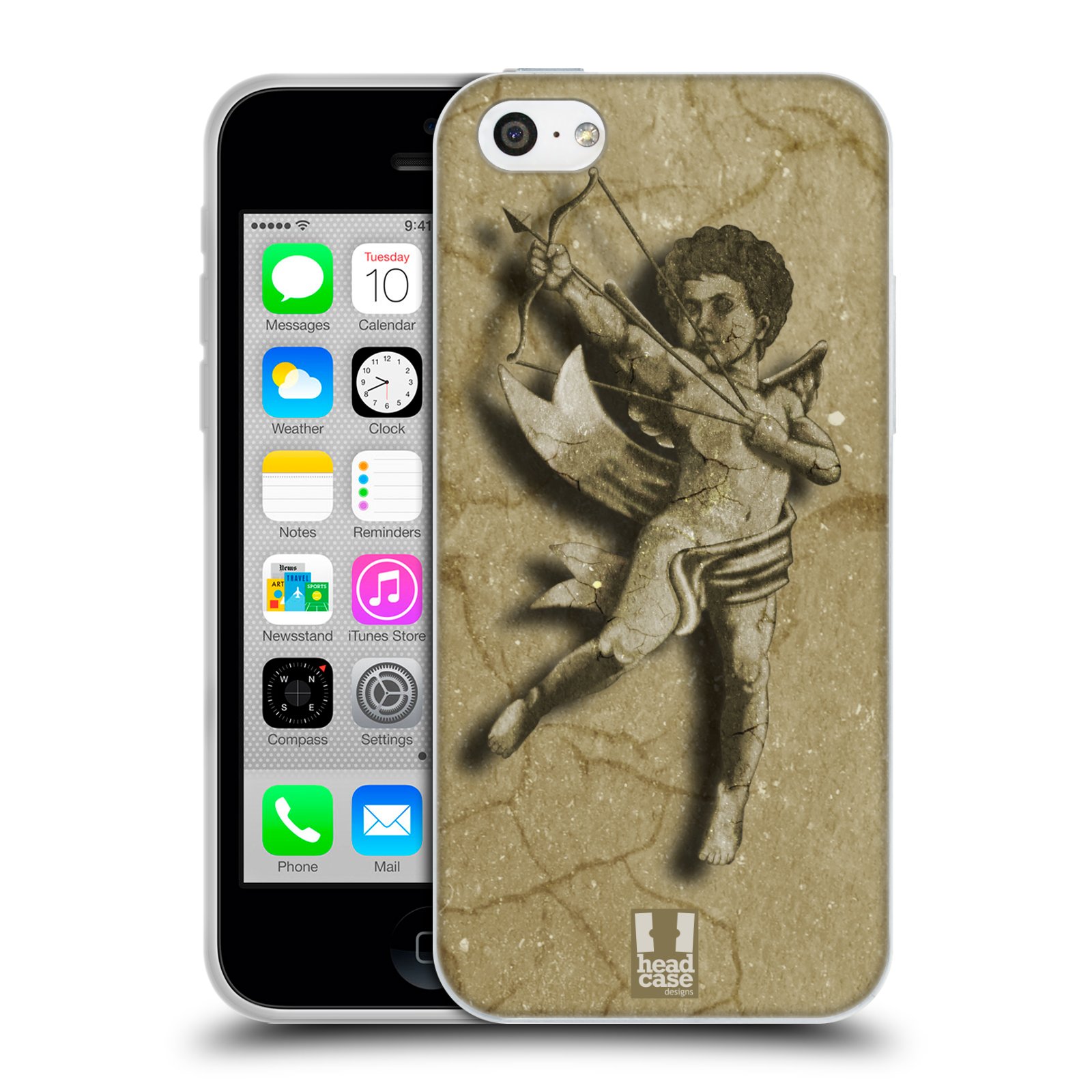 HEAD CASE silikonový obal na mobil Apple Iphone 5C vzor Andělé z kamene LANCELOT
