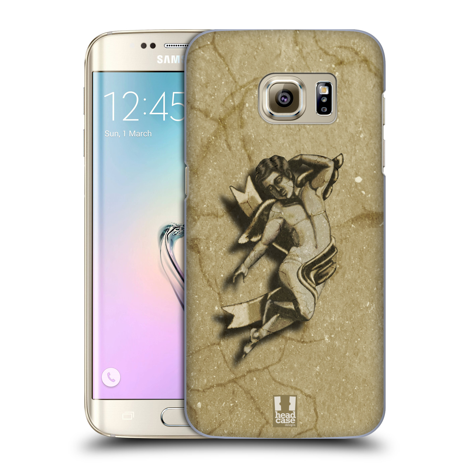 HEAD CASE plastový obal na mobil SAMSUNG GALAXY S7 EDGE vzor Andělé z kamene LAYLAND
