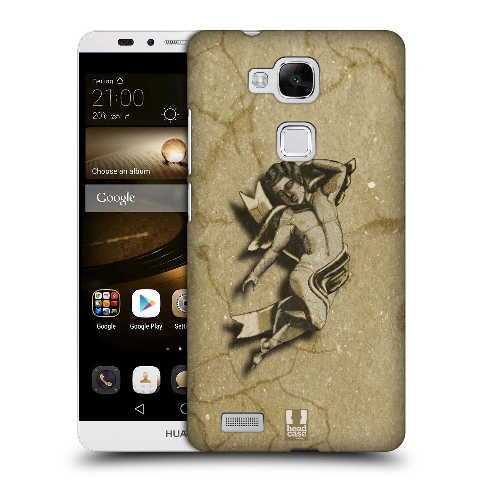 HEAD CASE plastový obal na mobil Huawei Mate 7 vzor Andělé z kamene LAYLAND