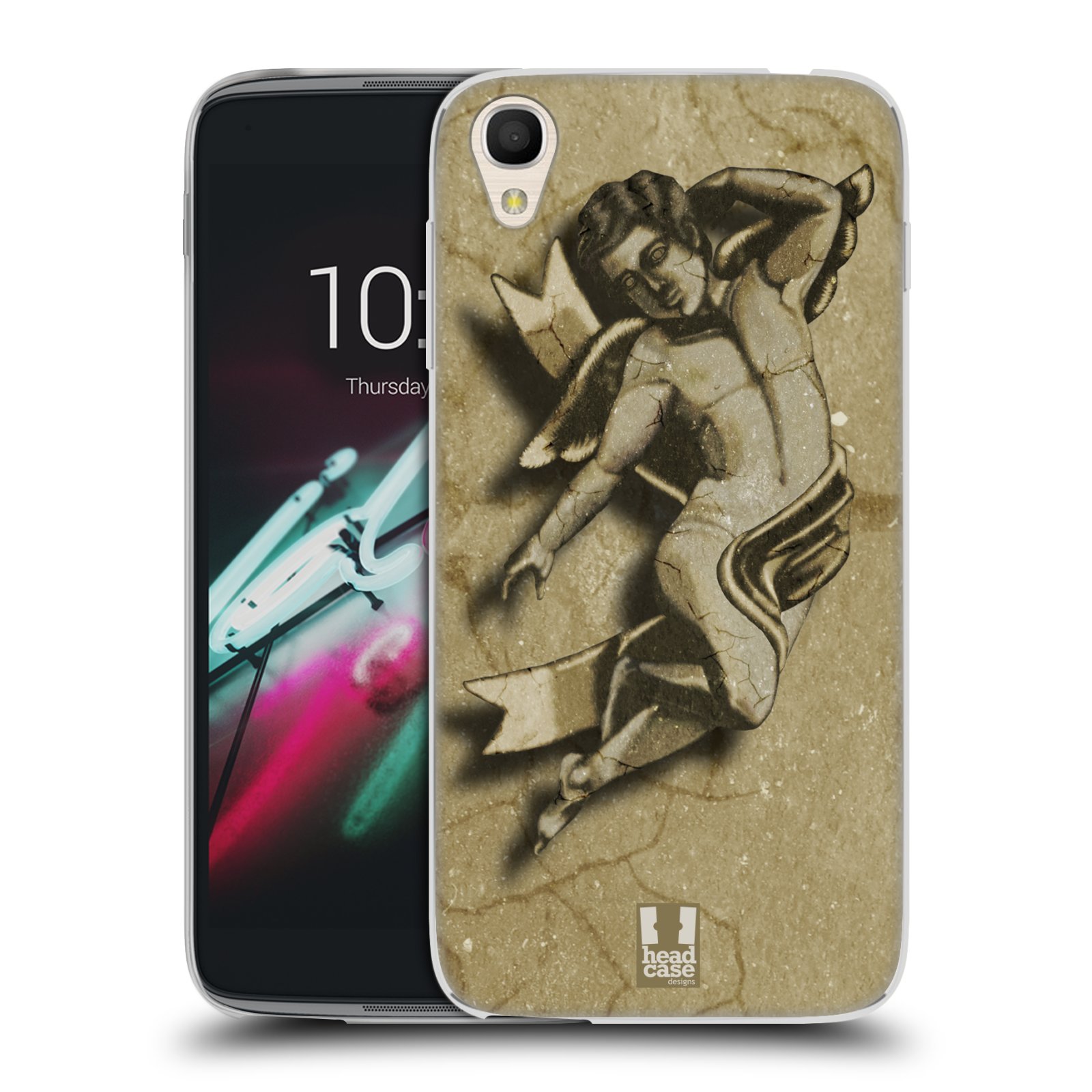 HEAD CASE silikonový obal na mobil Alcatel Idol 3 OT-6039Y (4.7) vzor Andělé z kamene LAYLAND