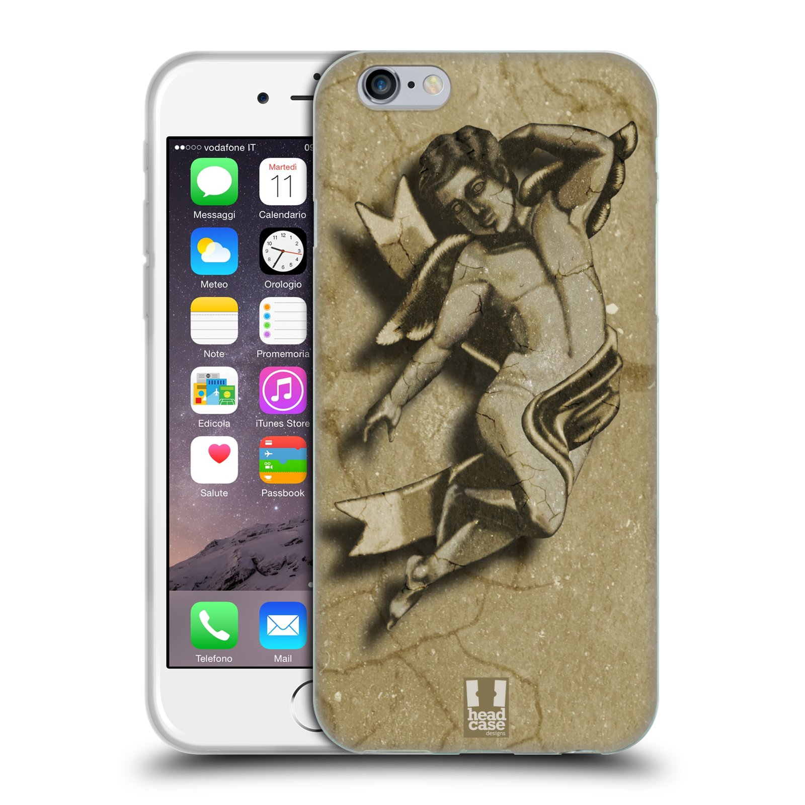 HEAD CASE silikonový obal na mobil Apple Iphone 6/6S vzor Andělé z kamene LAYLAND
