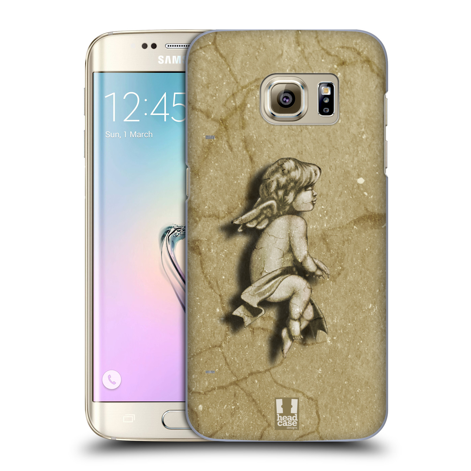 HEAD CASE plastový obal na mobil SAMSUNG GALAXY S7 EDGE vzor Andělé z kamene LAZAR