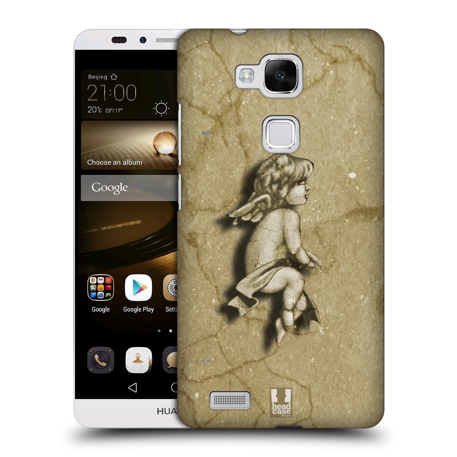 HEAD CASE plastový obal na mobil Huawei Mate 7 vzor Andělé z kamene LAZAR