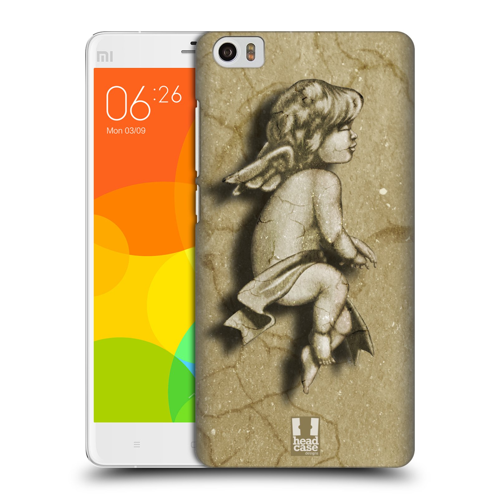 HEAD CASE pevný plastový obal na mobil XIAOMI Mi Note vzor Andělé z kamene LAZAR