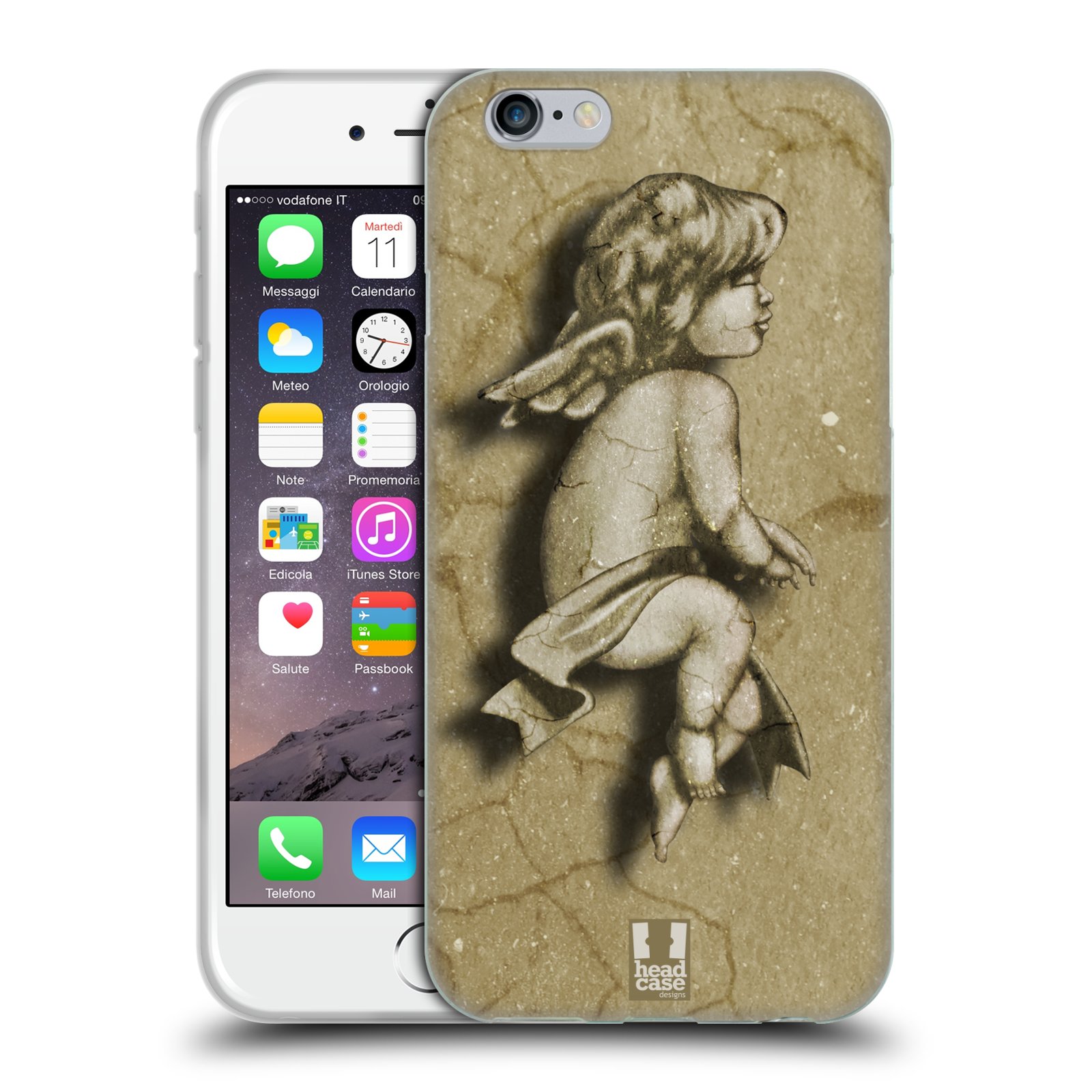 HEAD CASE silikonový obal na mobil Apple Iphone 6/6S vzor Andělé z kamene LAZAR