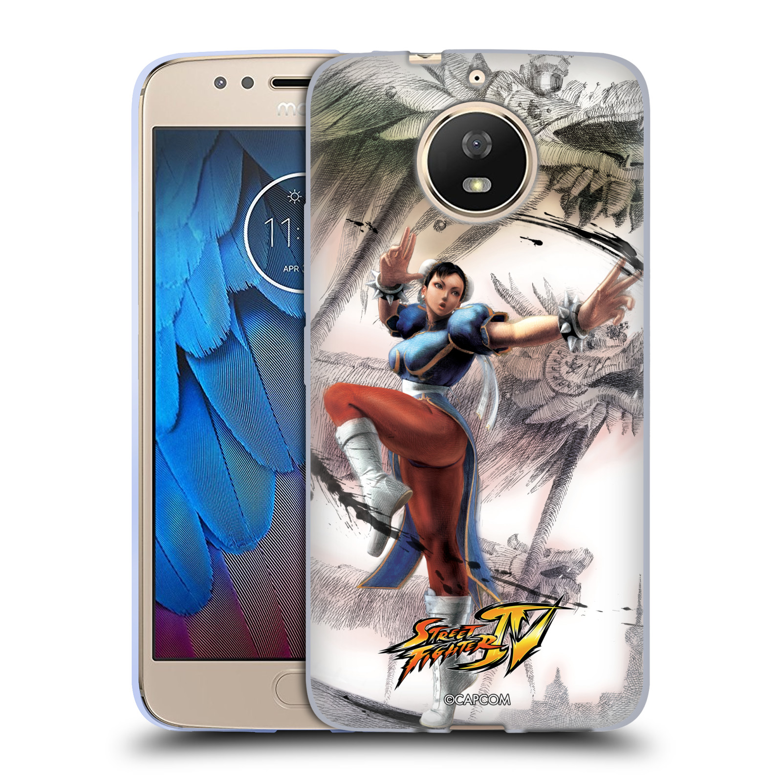 HEAD CASE silikonový obal na mobil Lenovo Moto G5s oficiální kryt STREET FIGHTER bojovnice Chun-Li kresba