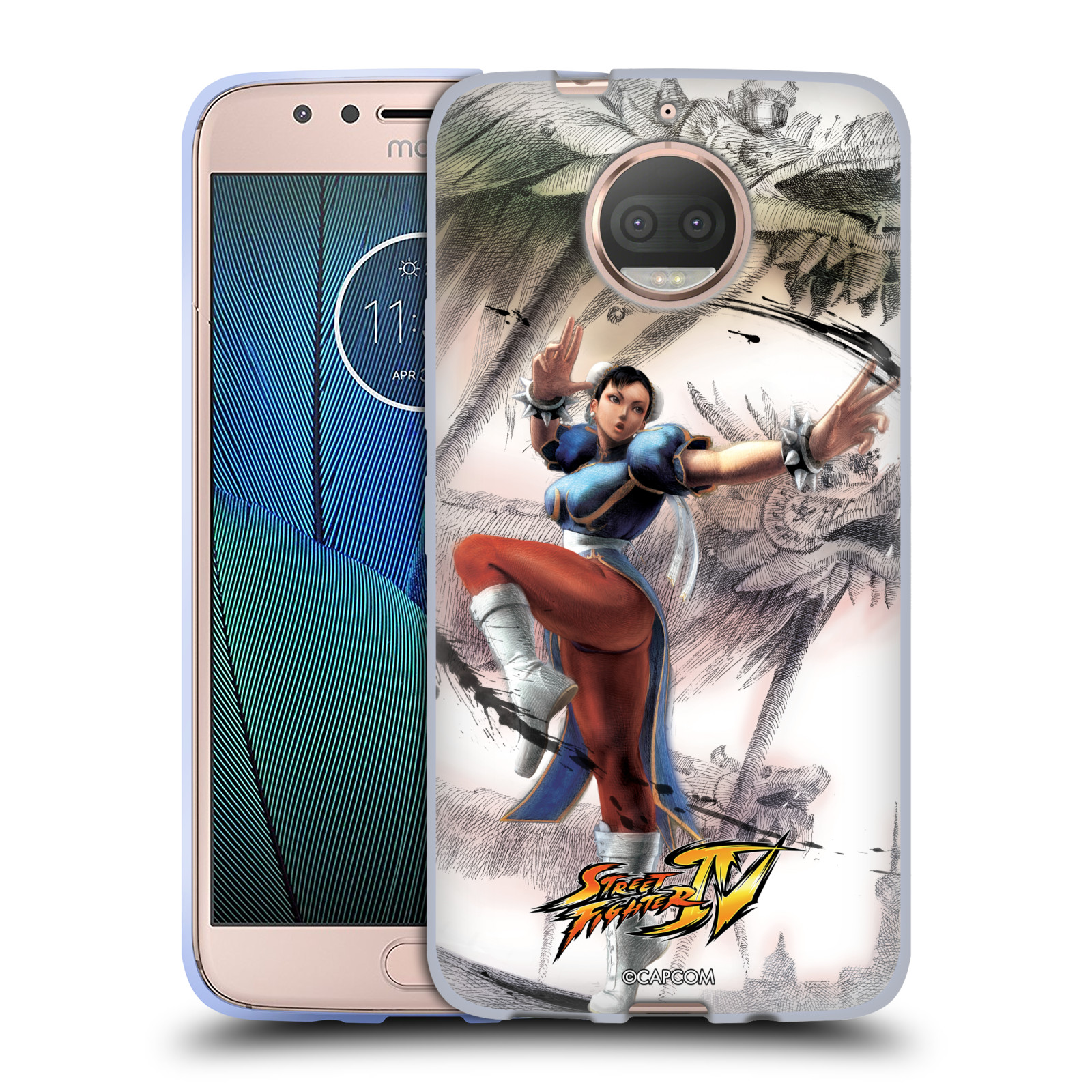 HEAD CASE silikonový obal na mobil Lenovo Moto G5s PLUS oficiální kryt STREET FIGHTER bojovnice Chun-Li kresba