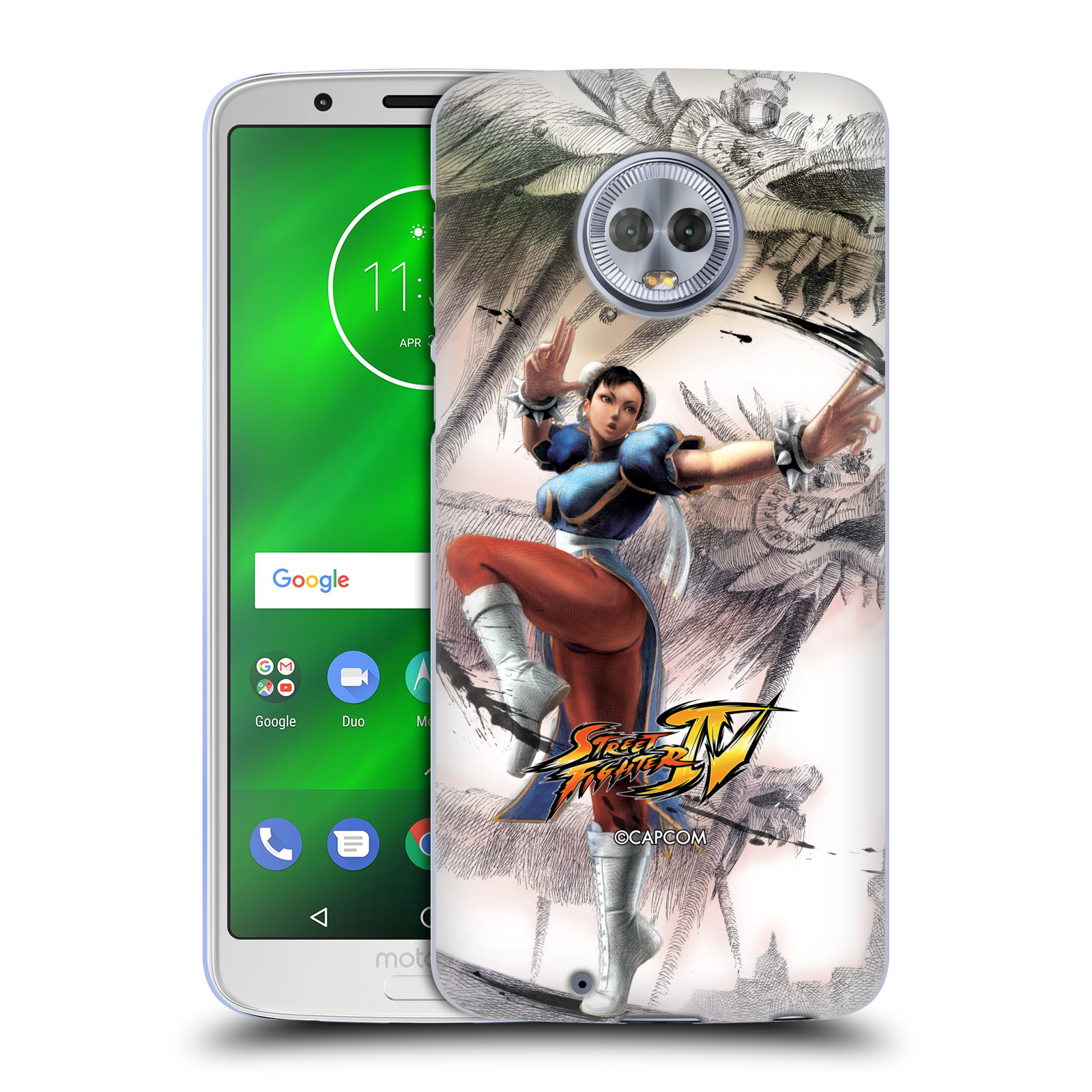 HEAD CASE silikonový obal na mobil Lenovo Moto G6 oficiální kryt STREET FIGHTER bojovnice Chun-Li kresba