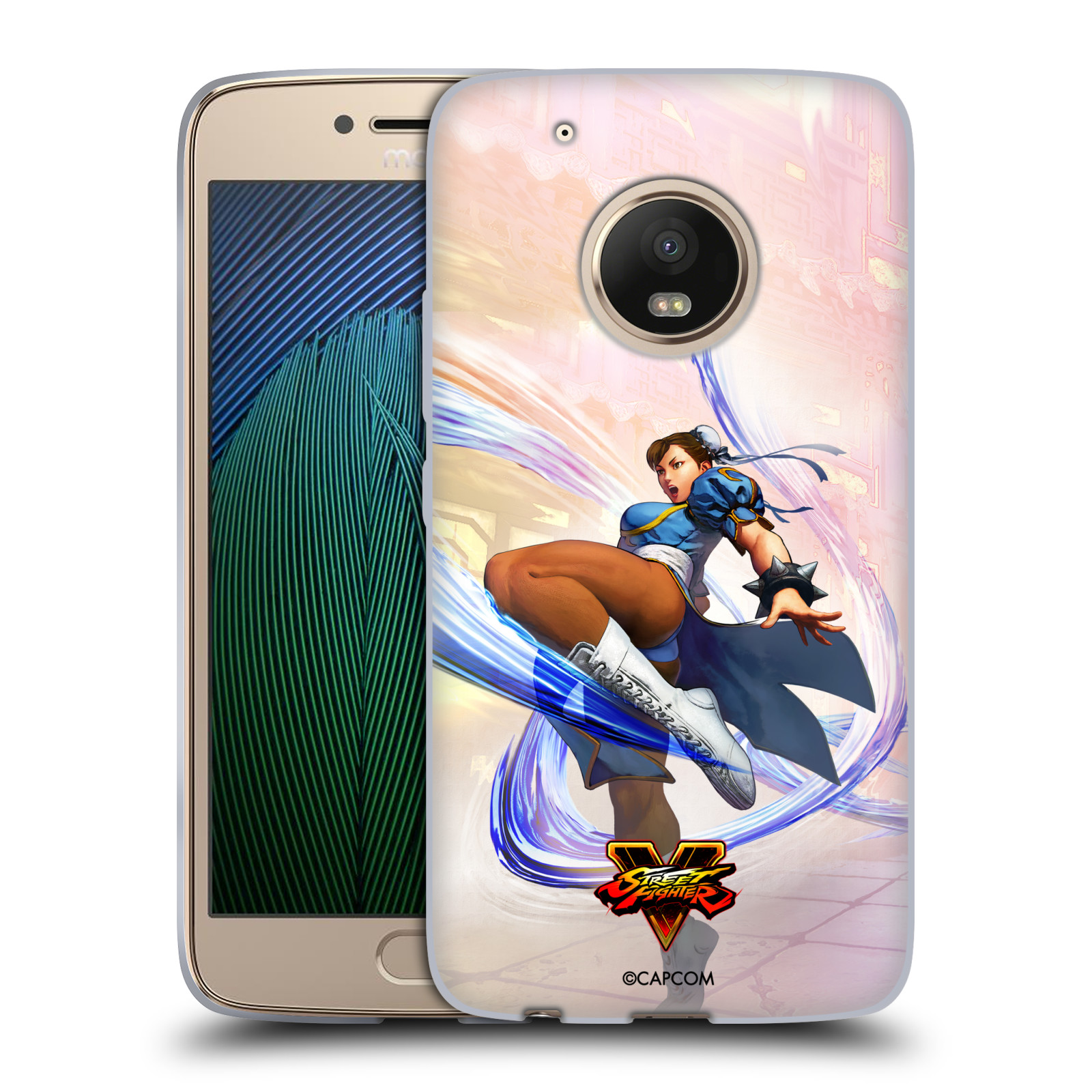 HEAD CASE silikonový obal na mobil Lenovo Moto G5 PLUS oficiální kryt STREET FIGHTER bojovnice Chun-Li