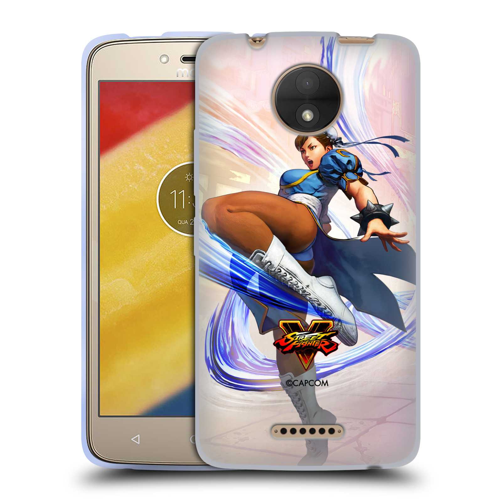 HEAD CASE silikonový obal na mobil Lenovo Moto C oficiální kryt STREET FIGHTER bojovnice Chun-Li