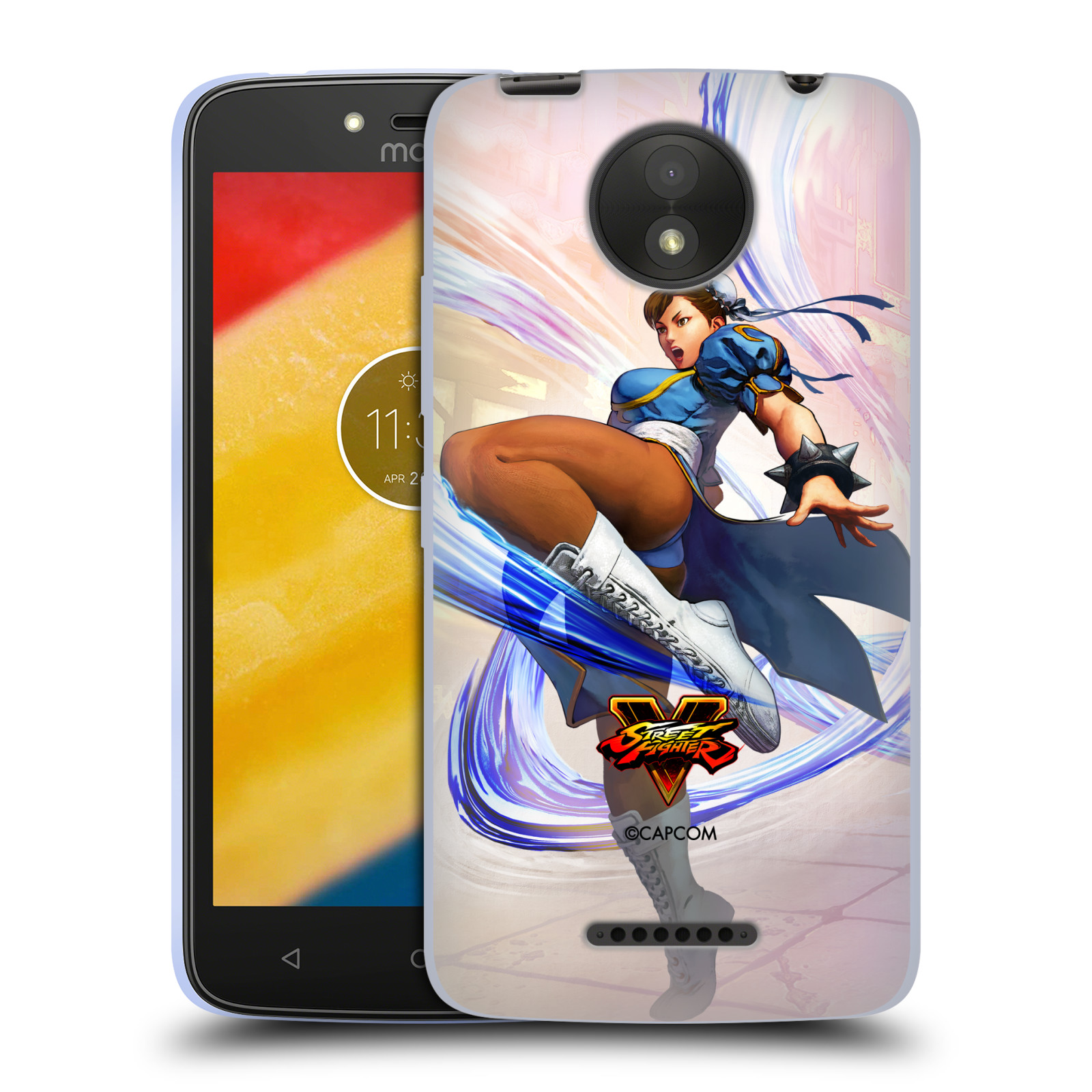 HEAD CASE silikonový obal na mobil Lenovo Moto C PLUS oficiální kryt STREET FIGHTER bojovnice Chun-Li