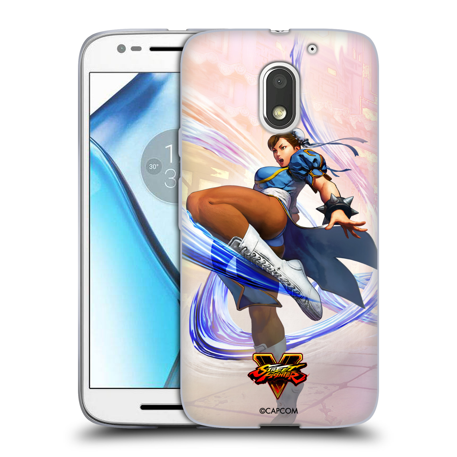 HEAD CASE silikonový obal na mobil Lenovo Moto E3 oficiální kryt STREET FIGHTER bojovnice Chun-Li