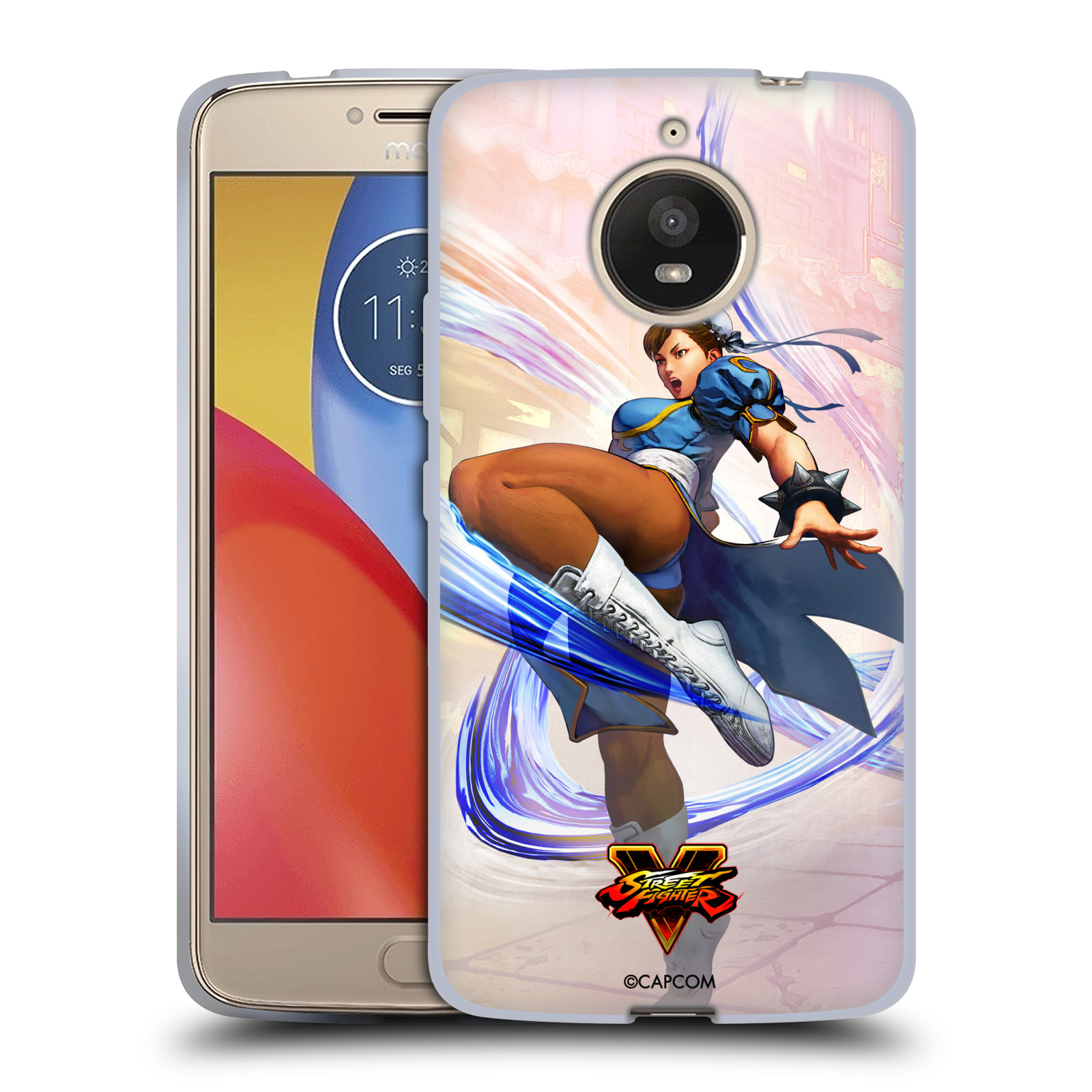 HEAD CASE silikonový obal na mobil Lenovo Moto E4 PLUS oficiální kryt STREET FIGHTER bojovnice Chun-Li