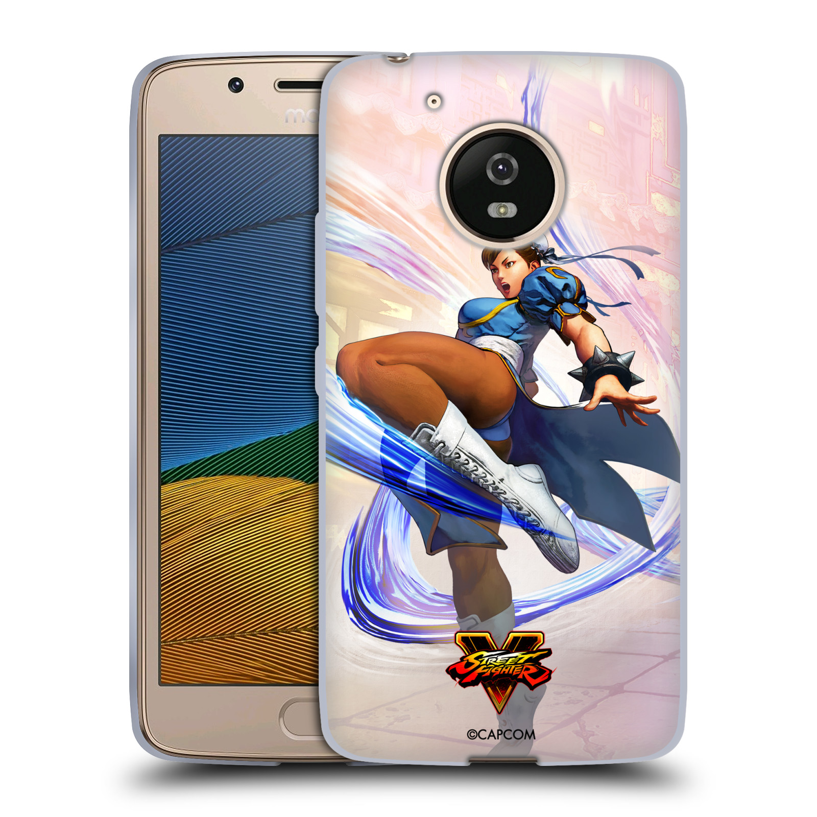 HEAD CASE silikonový obal na mobil Lenovo Moto G5 oficiální kryt STREET FIGHTER bojovnice Chun-Li