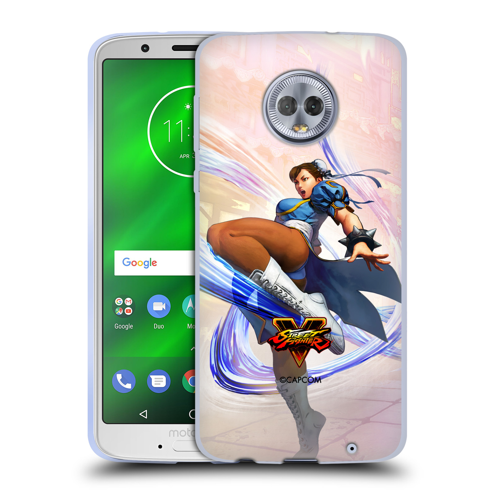 HEAD CASE silikonový obal na mobil Lenovo Moto G6 PLUS oficiální kryt STREET FIGHTER bojovnice Chun-Li