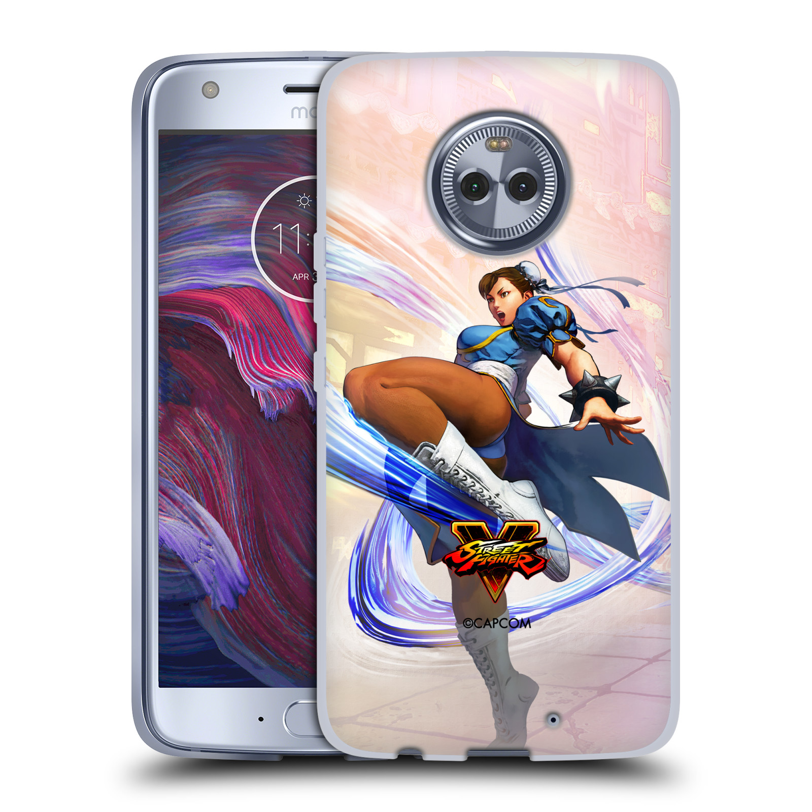 HEAD CASE silikonový obal na mobil Motorola Moto X4 oficiální kryt STREET FIGHTER bojovnice Chun-Li
