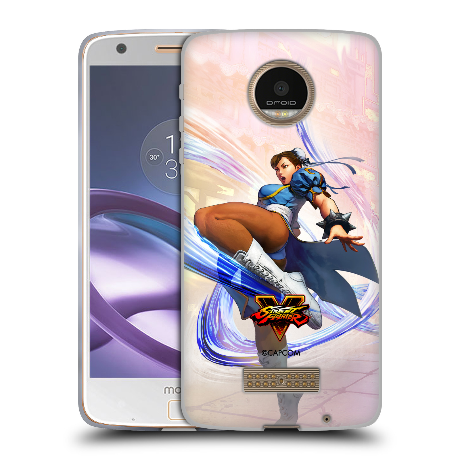 HEAD CASE silikonový obal na mobil Lenovo Moto Z oficiální kryt STREET FIGHTER bojovnice Chun-Li