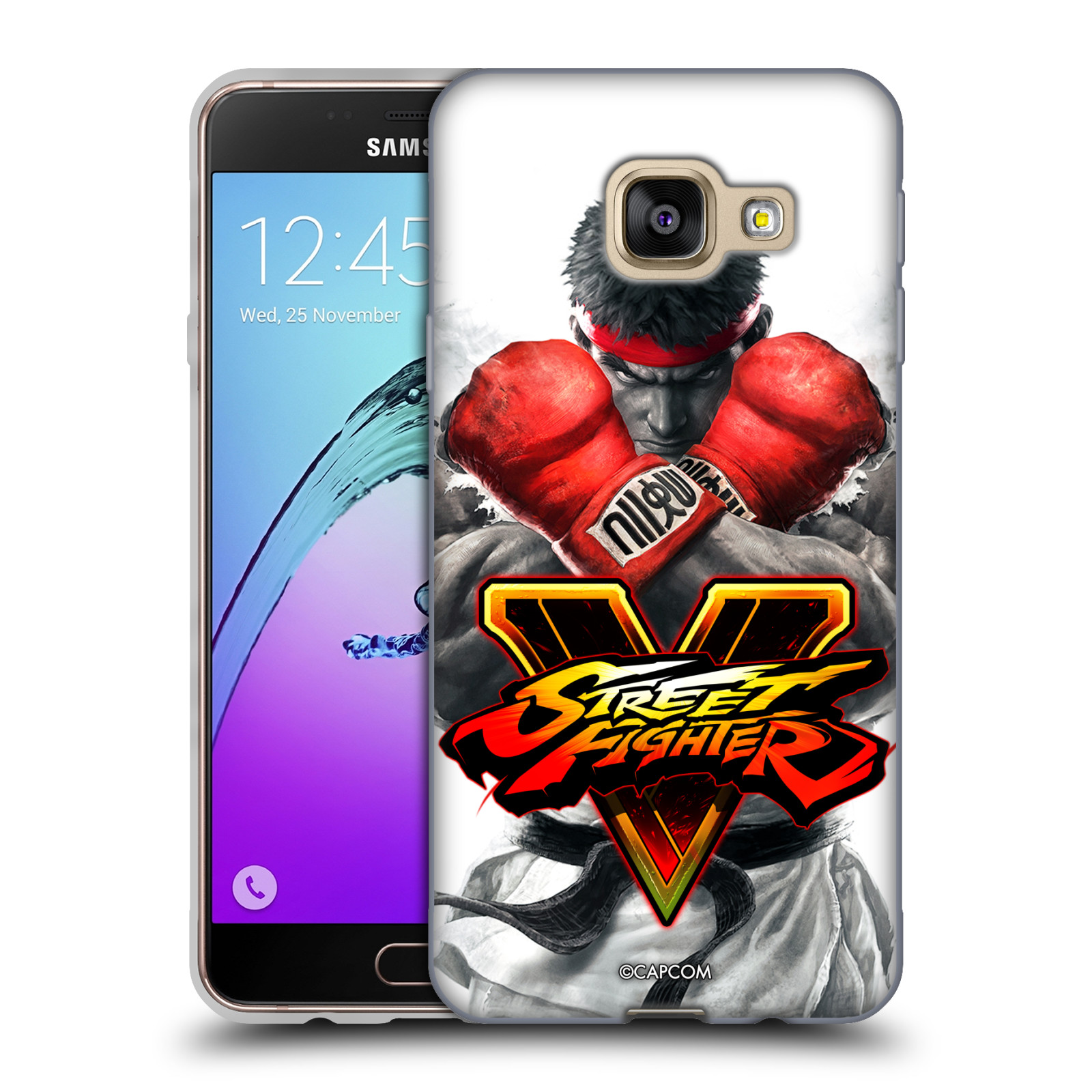 HEAD CASE silikonový obal na mobil Samsung Galaxy A3 2016 (A310) oficiální kryt STREET FIGHTER Boxer Ryu