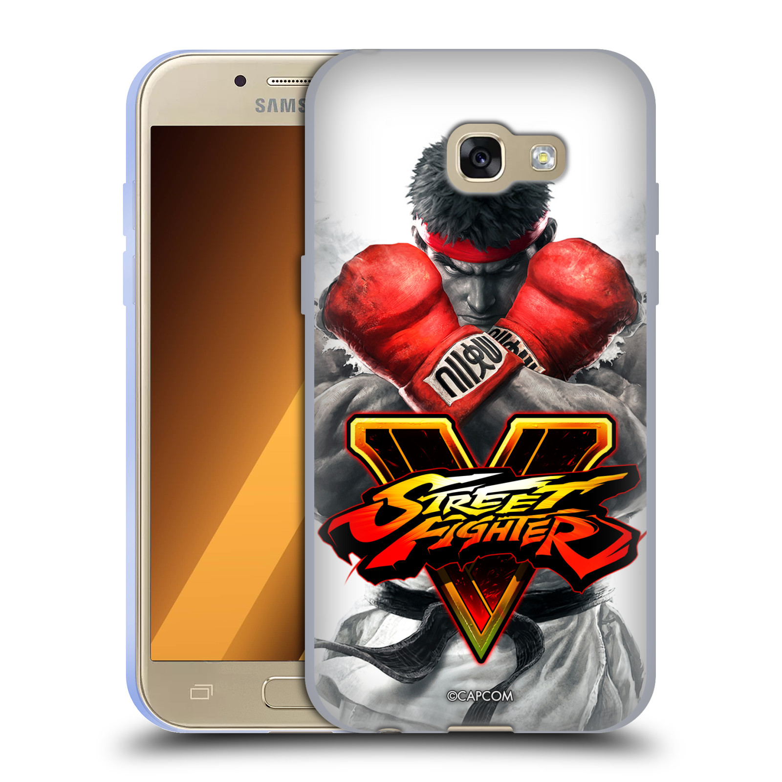HEAD CASE silikonový obal na mobil Samsung Galaxy A3 2017 (A320) oficiální kryt STREET FIGHTER Boxer Ryu
