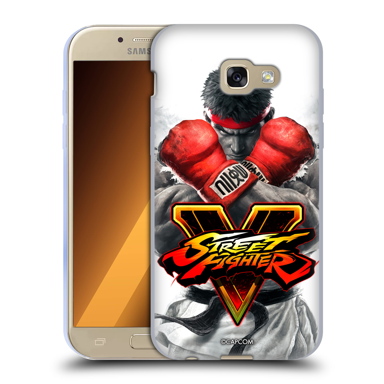 HEAD CASE silikonový obal na mobil Samsung Galaxy A5 2017 (A520) oficiální kryt STREET FIGHTER Boxer Ryu
