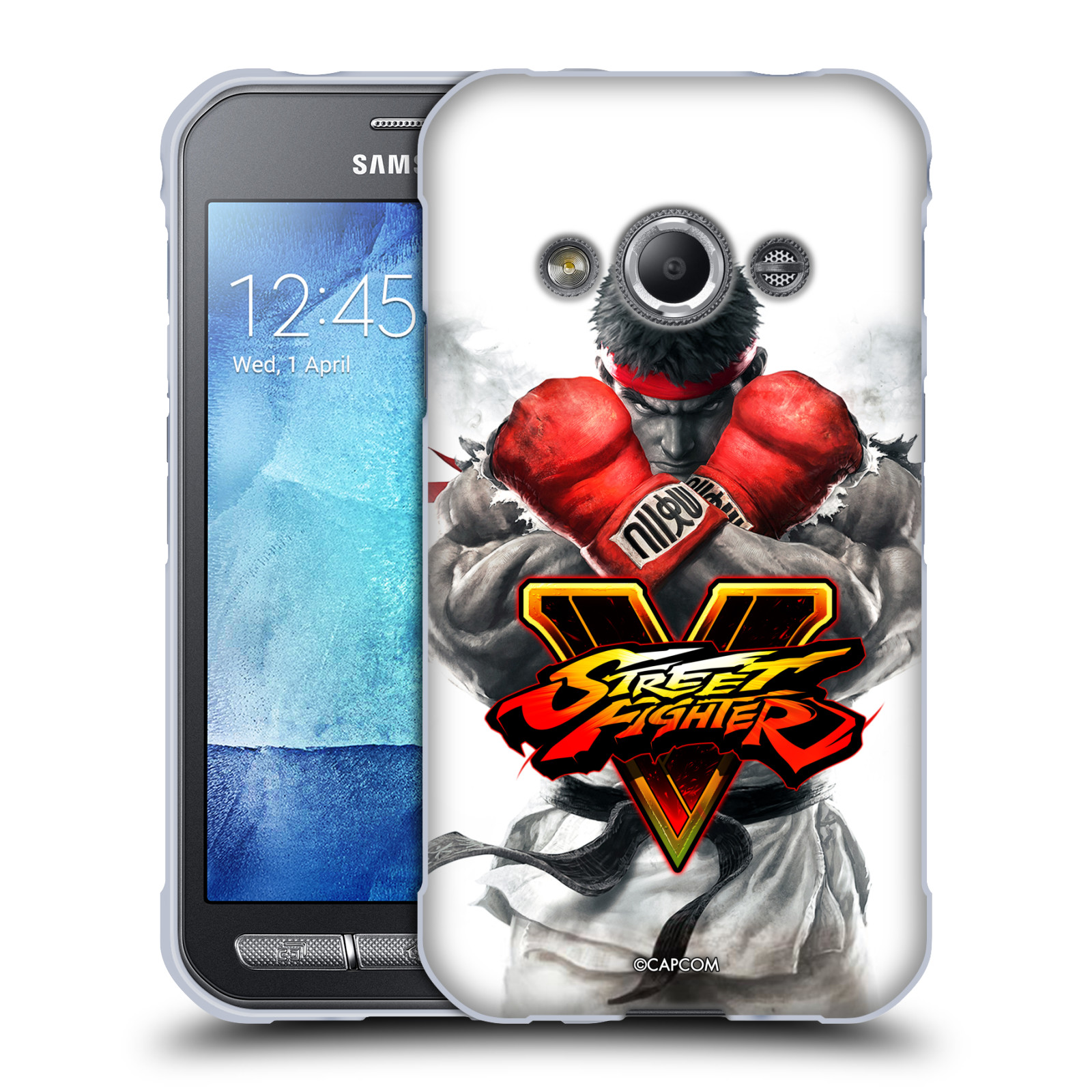 HEAD CASE silikonový obal na mobil Samsung Galaxy Xcover 3 oficiální kryt STREET FIGHTER Boxer Ryu
