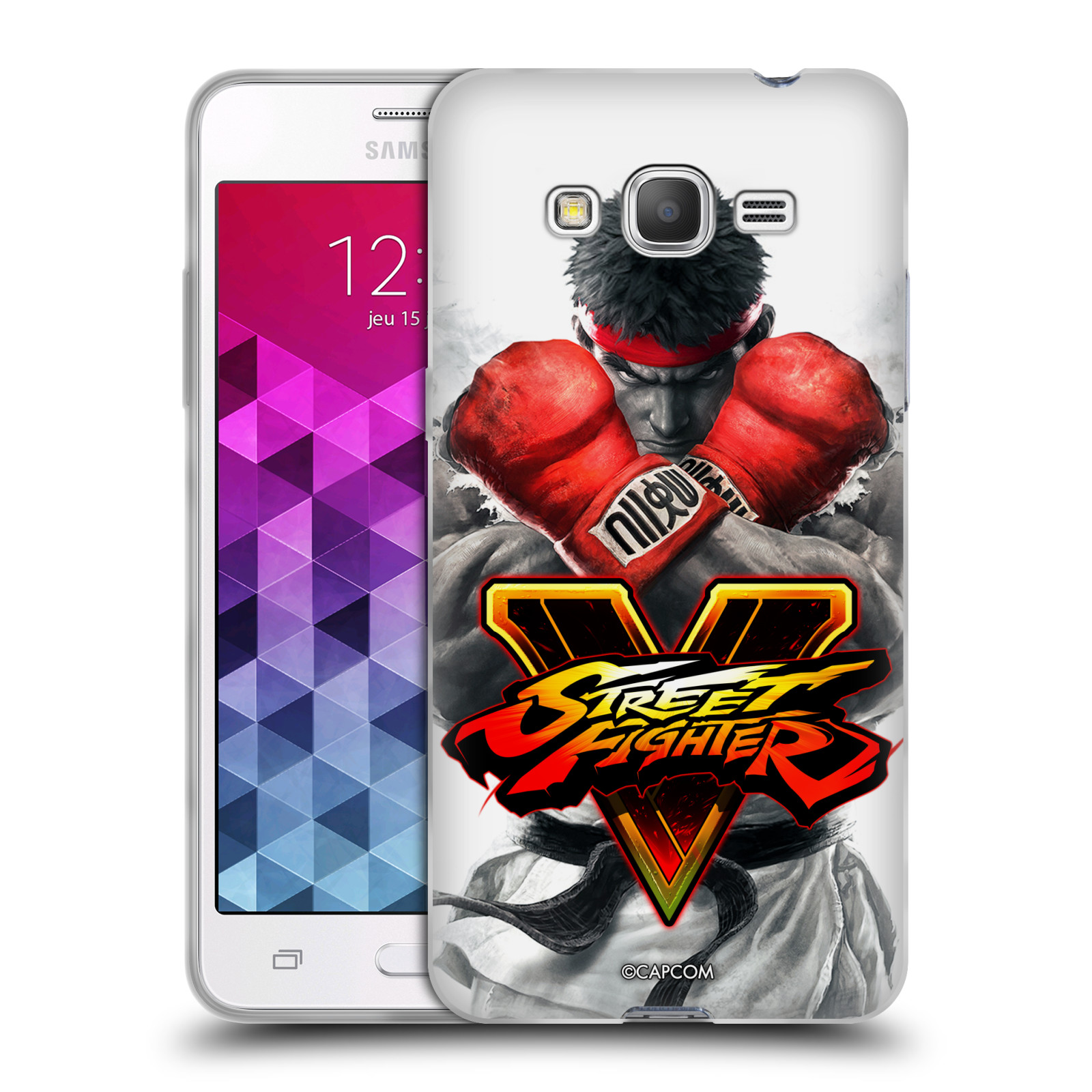 HEAD CASE silikonový obal na mobil Samsung Galaxy Grand Prime oficiální kryt STREET FIGHTER Boxer Ryu