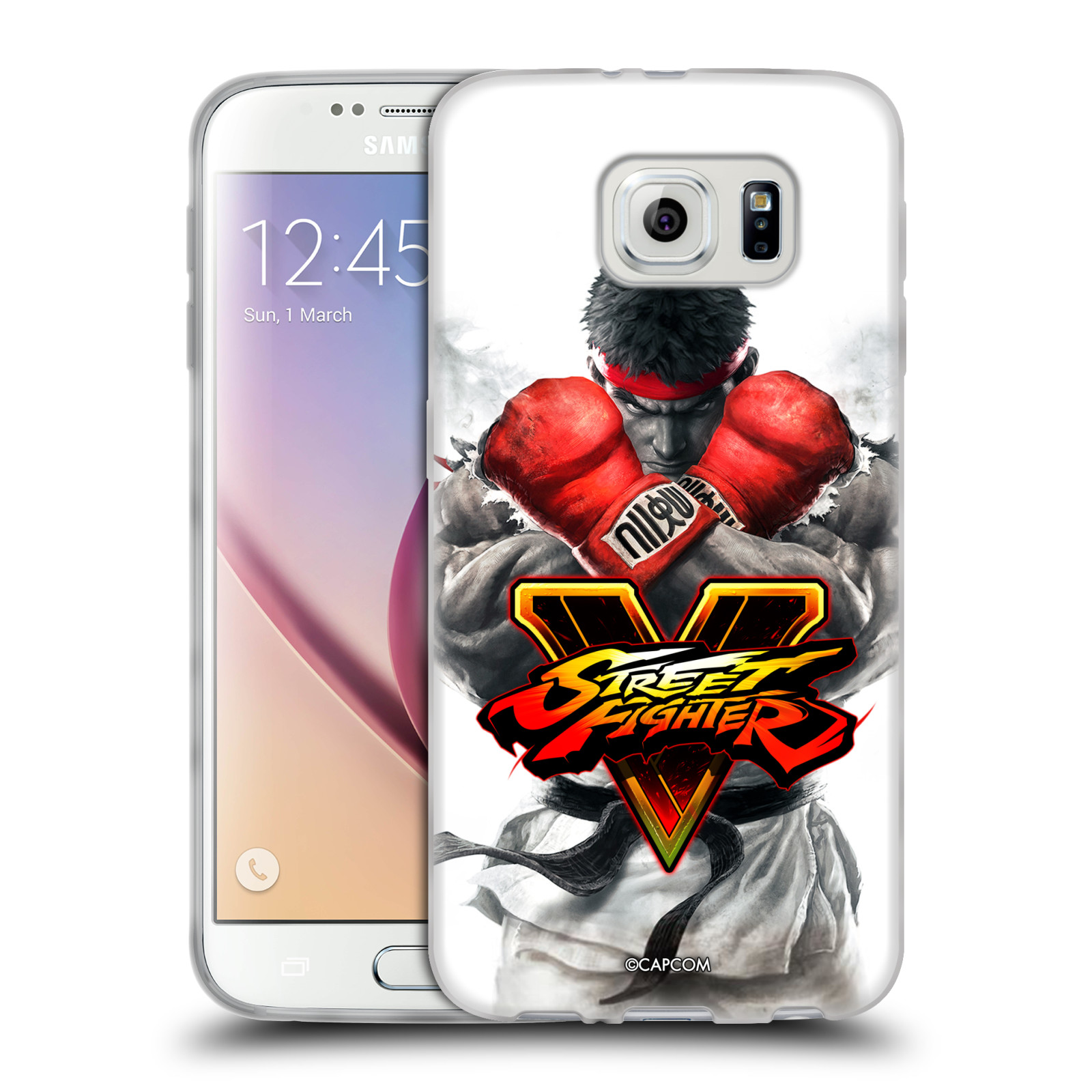 HEAD CASE silikonový obal na mobil Samsung Galaxy S6 oficiální kryt STREET FIGHTER Boxer Ryu