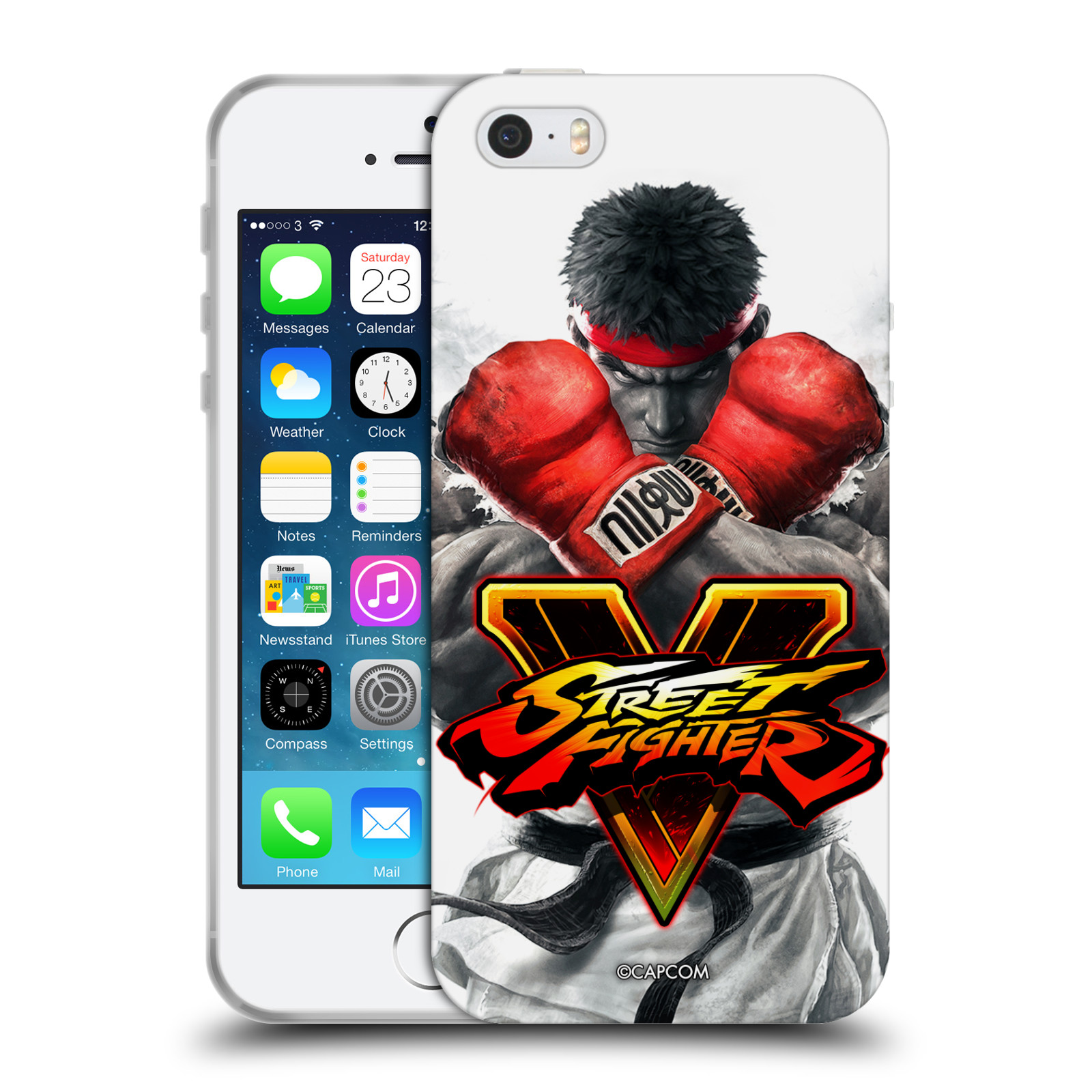 HEAD CASE silikonový obal na mobil Apple Iphone 5/5S oficiální kryt STREET FIGHTER Boxer Ryu