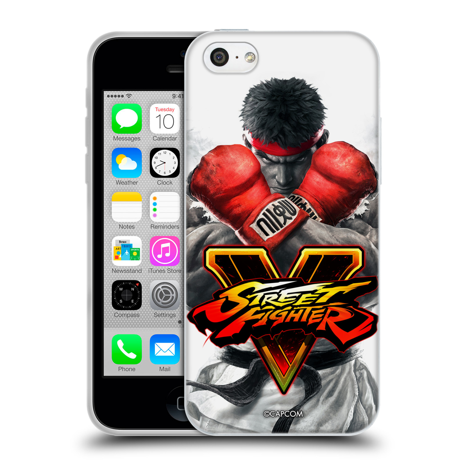 HEAD CASE silikonový obal na mobil Apple Iphone 5C oficiální kryt STREET FIGHTER Boxer Ryu