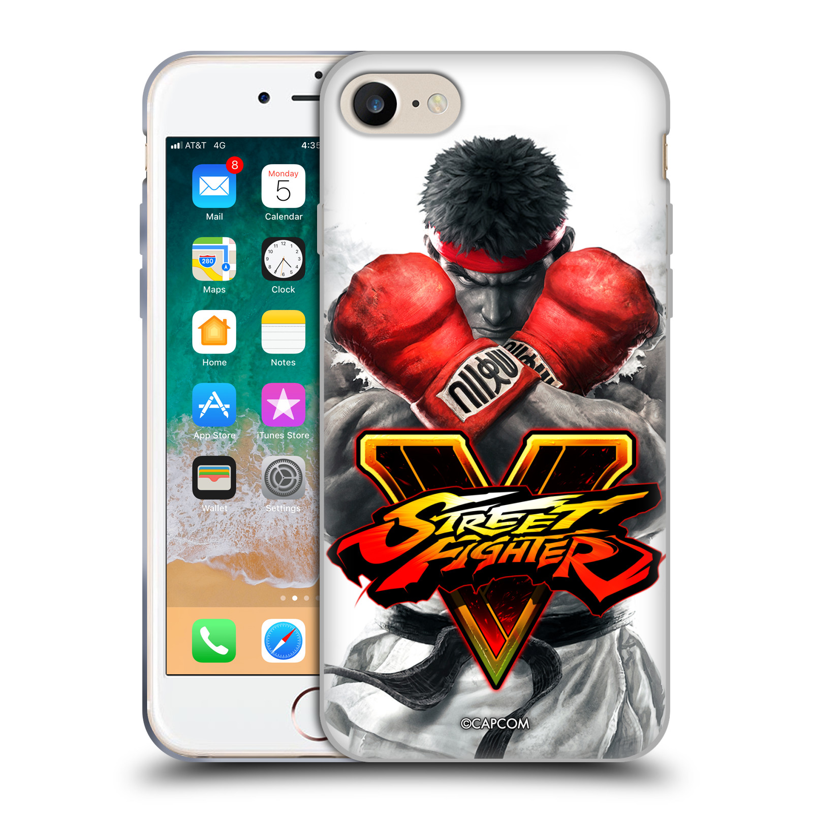HEAD CASE silikonový obal na mobil Apple Iphone 7 oficiální kryt STREET FIGHTER Boxer Ryu