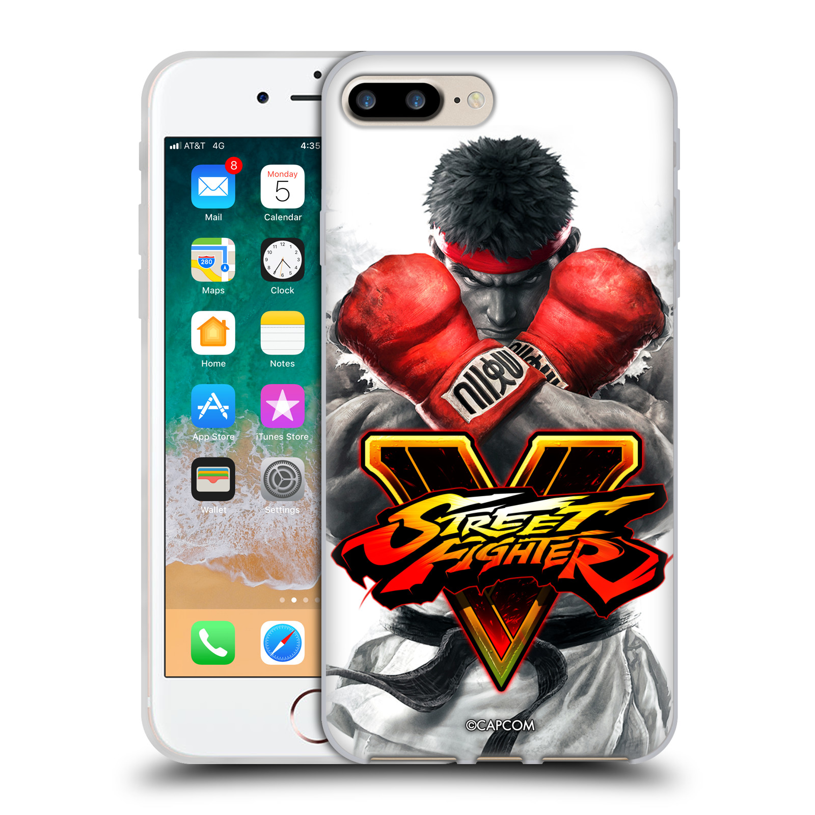 HEAD CASE silikonový obal na mobil Apple Iphone 7 PLUS oficiální kryt STREET FIGHTER Boxer Ryu