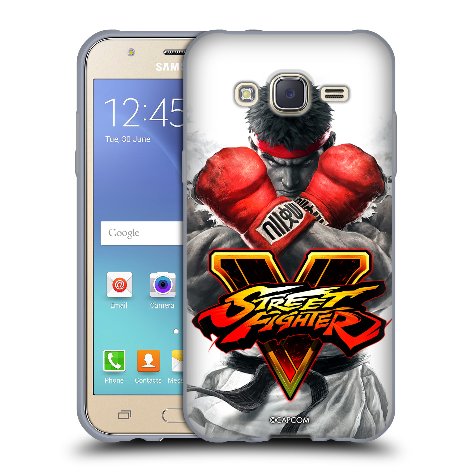 HEAD CASE silikonový obal na mobil Samsung Galaxy J5 2015 (J500) oficiální kryt STREET FIGHTER Boxer Ryu