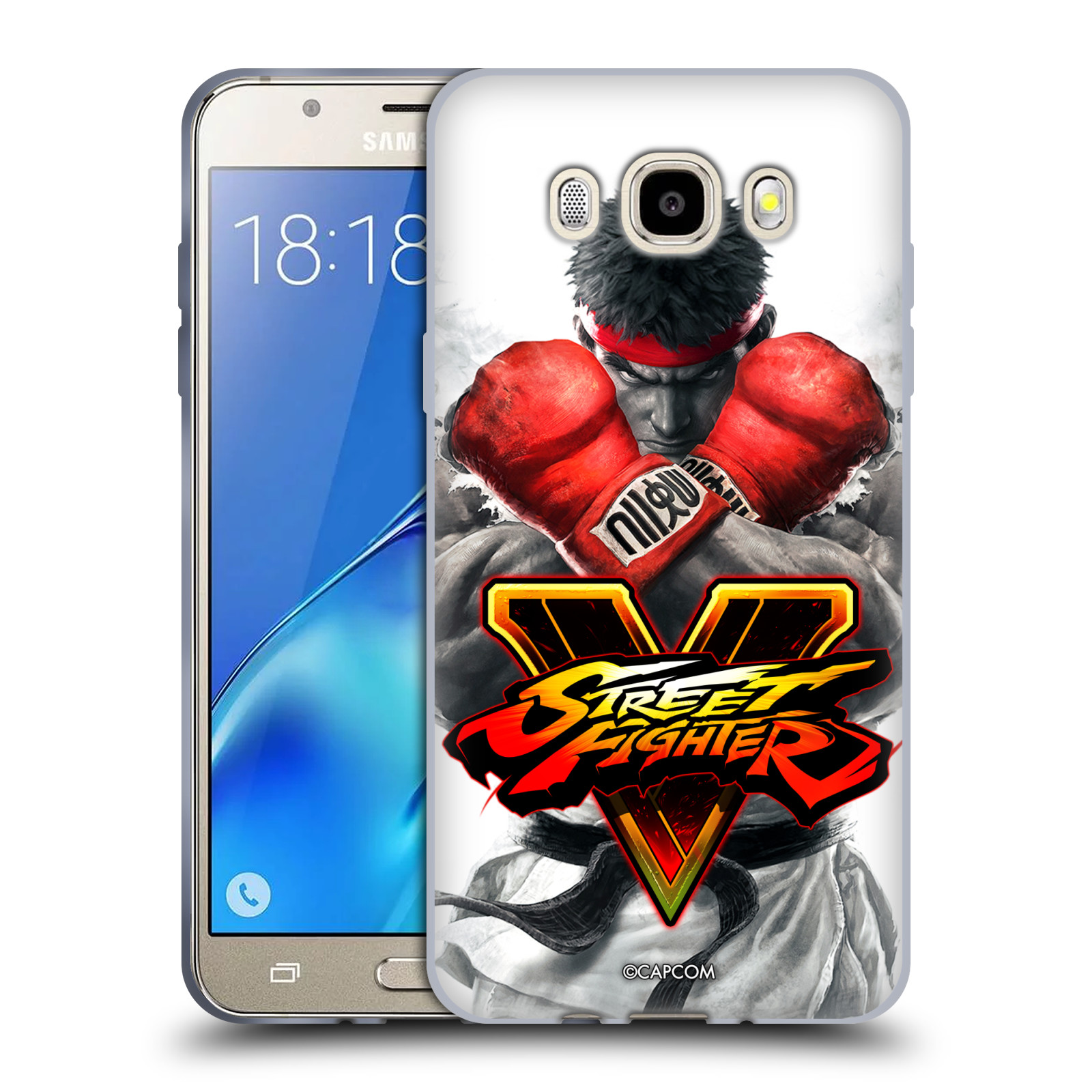 HEAD CASE silikonový obal na mobil Samsung Galaxy J5 2016 (J510) oficiální kryt STREET FIGHTER Boxer Ryu