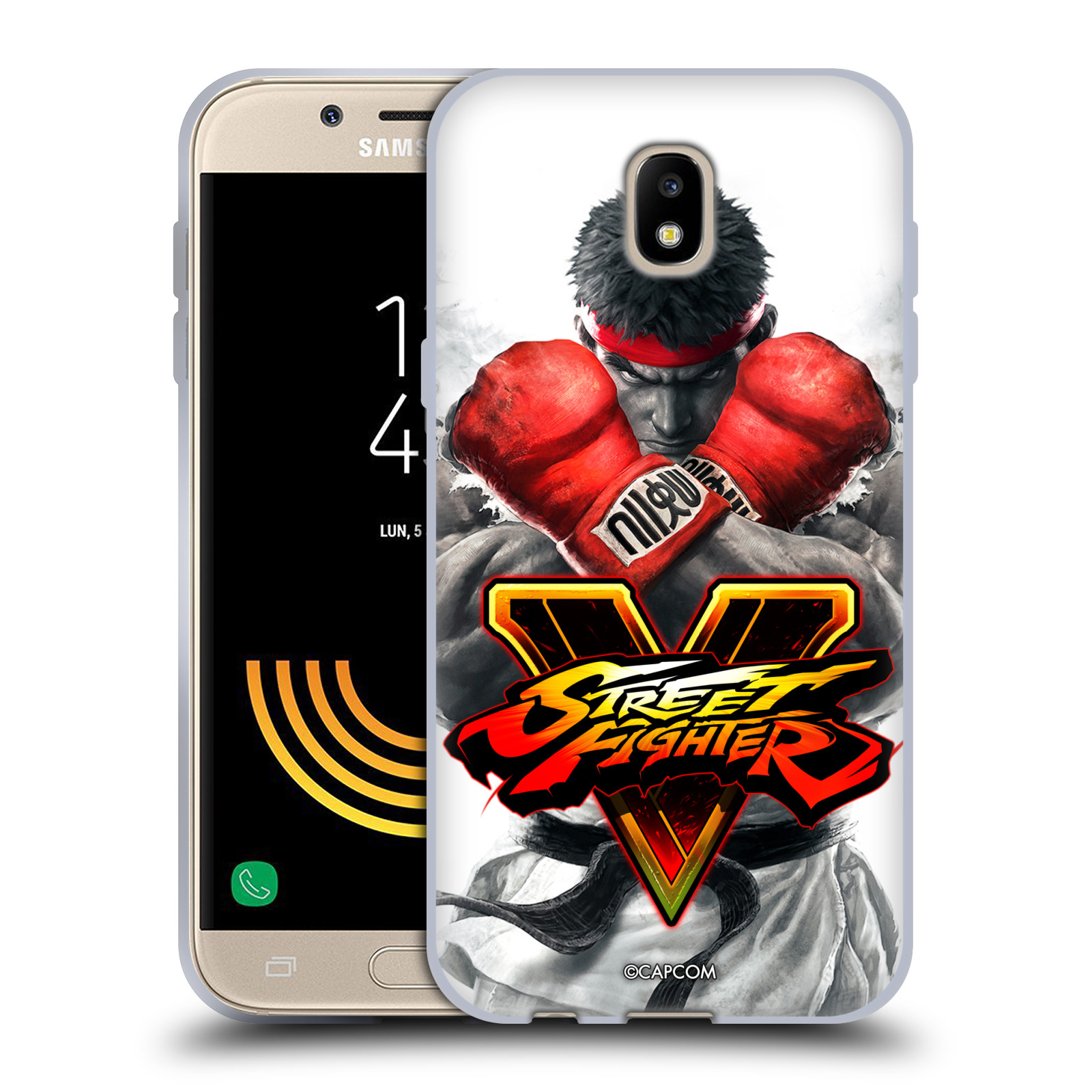 HEAD CASE silikonový obal na mobil Samsung Galaxy J5 2017 oficiální kryt STREET FIGHTER Boxer Ryu