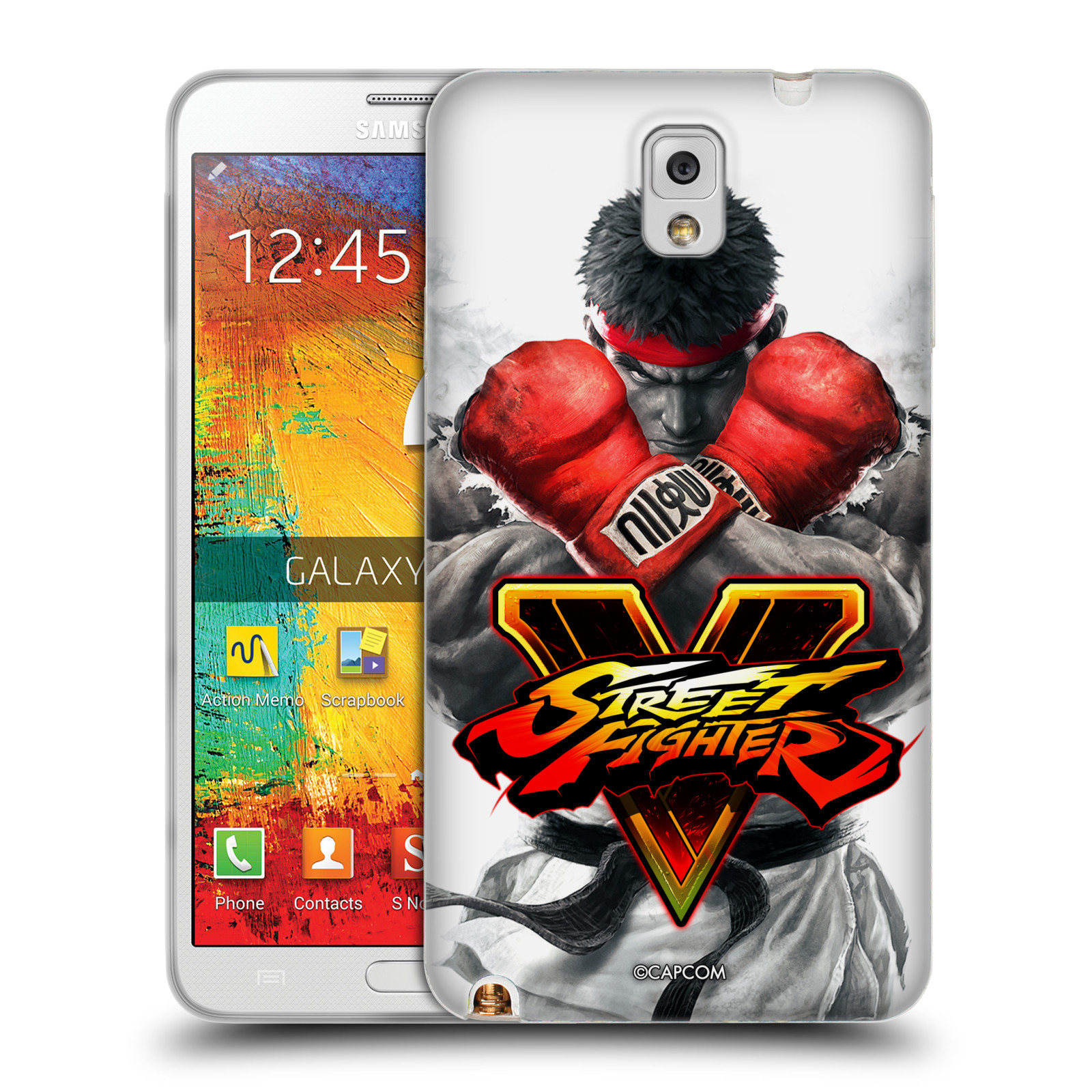 HEAD CASE silikonový obal na mobil Samsung Galaxy Note 3 oficiální kryt STREET FIGHTER Boxer Ryu