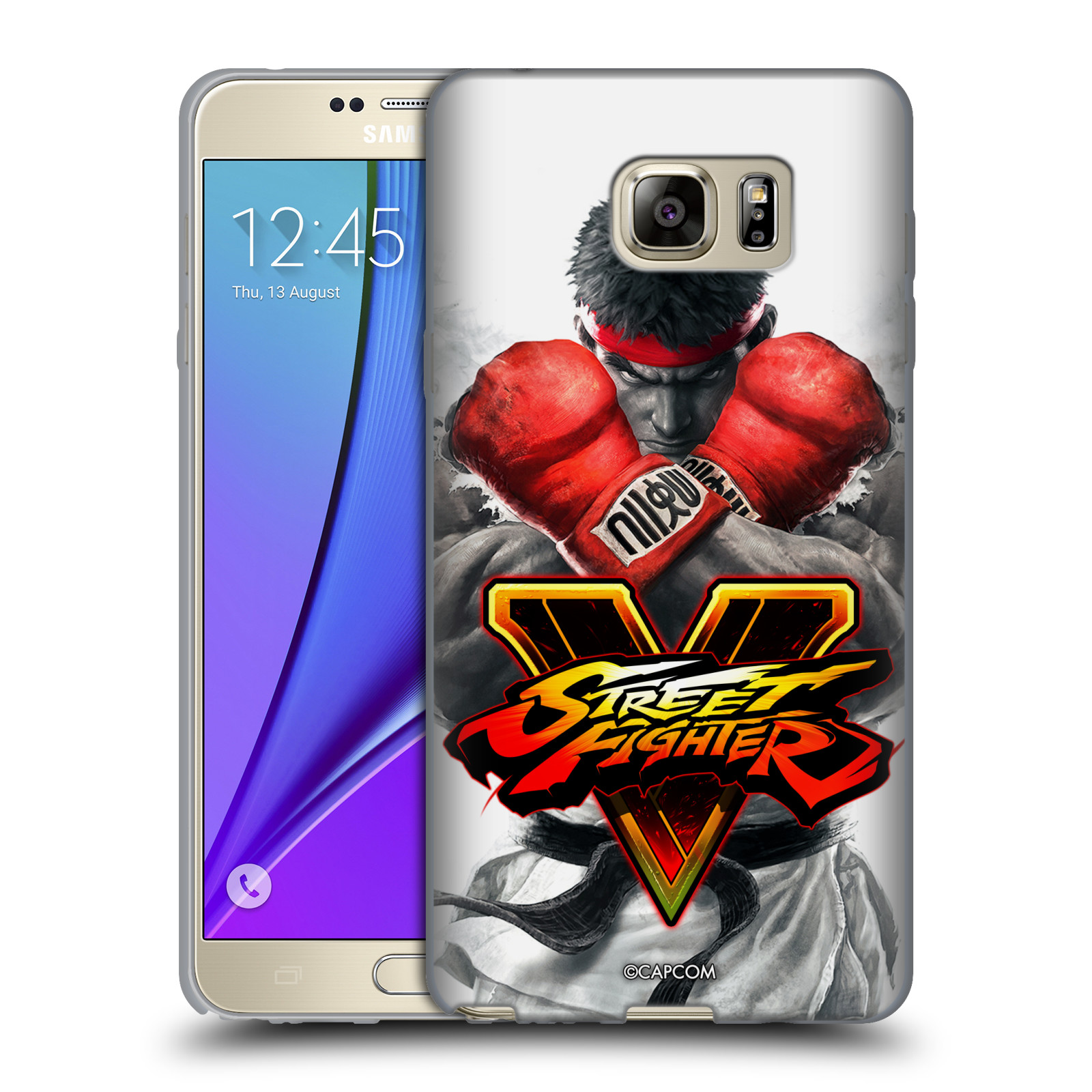 HEAD CASE silikonový obal na mobil Samsung Galaxy Note 5 oficiální kryt STREET FIGHTER Boxer Ryu