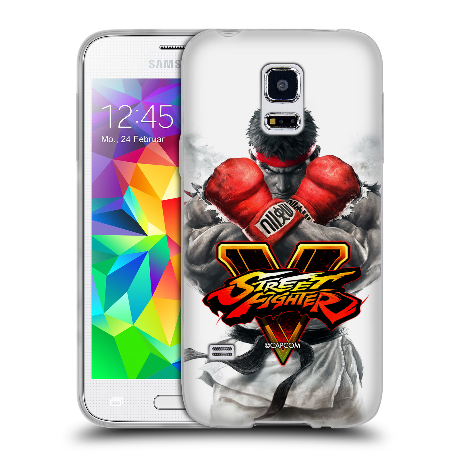HEAD CASE silikonový obal na mobil Samsung Galaxy S5 MINI oficiální kryt STREET FIGHTER Boxer Ryu