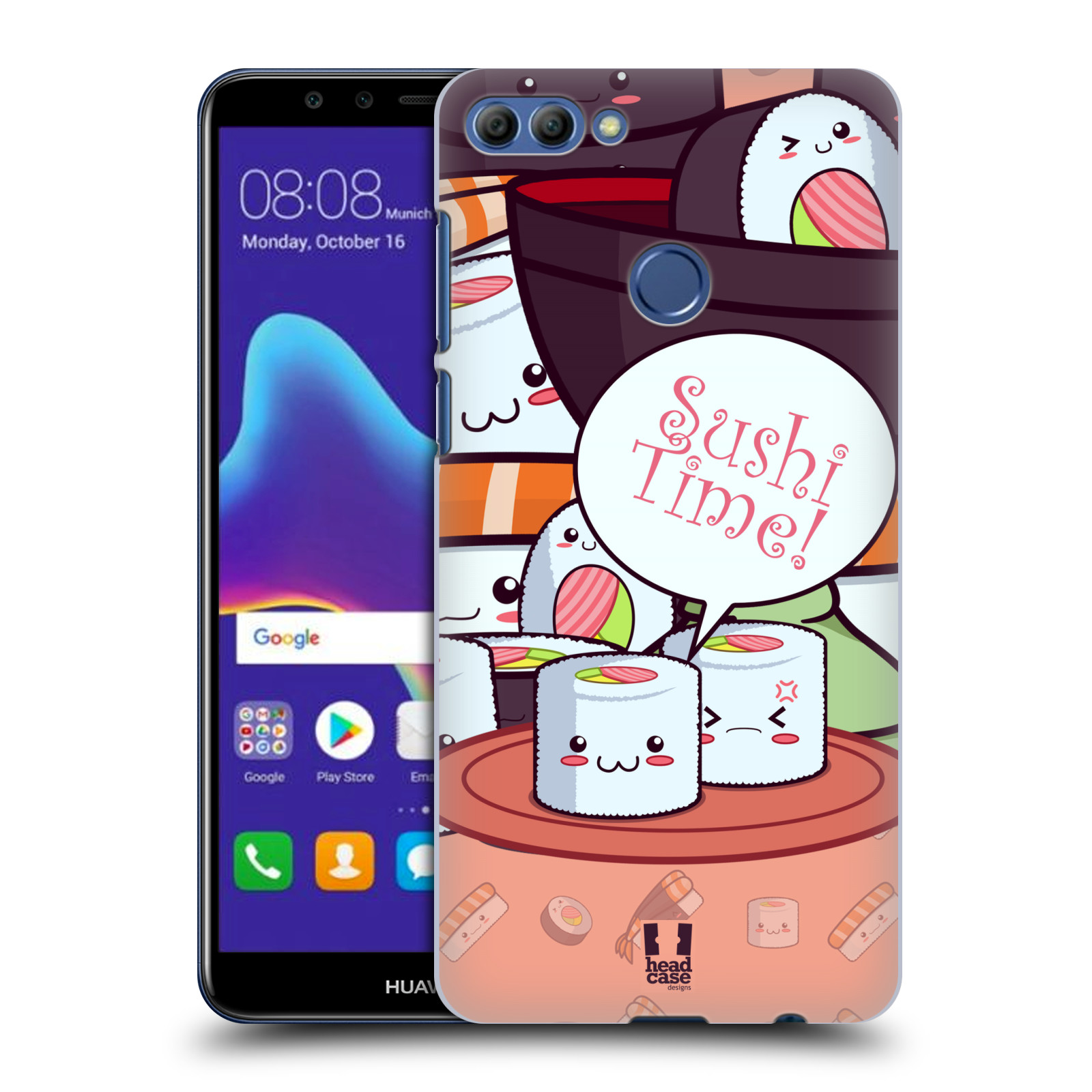 HEAD CASE plastový obal na mobil Huawei Y9 2018 vzor Čas na Sushi MAKI